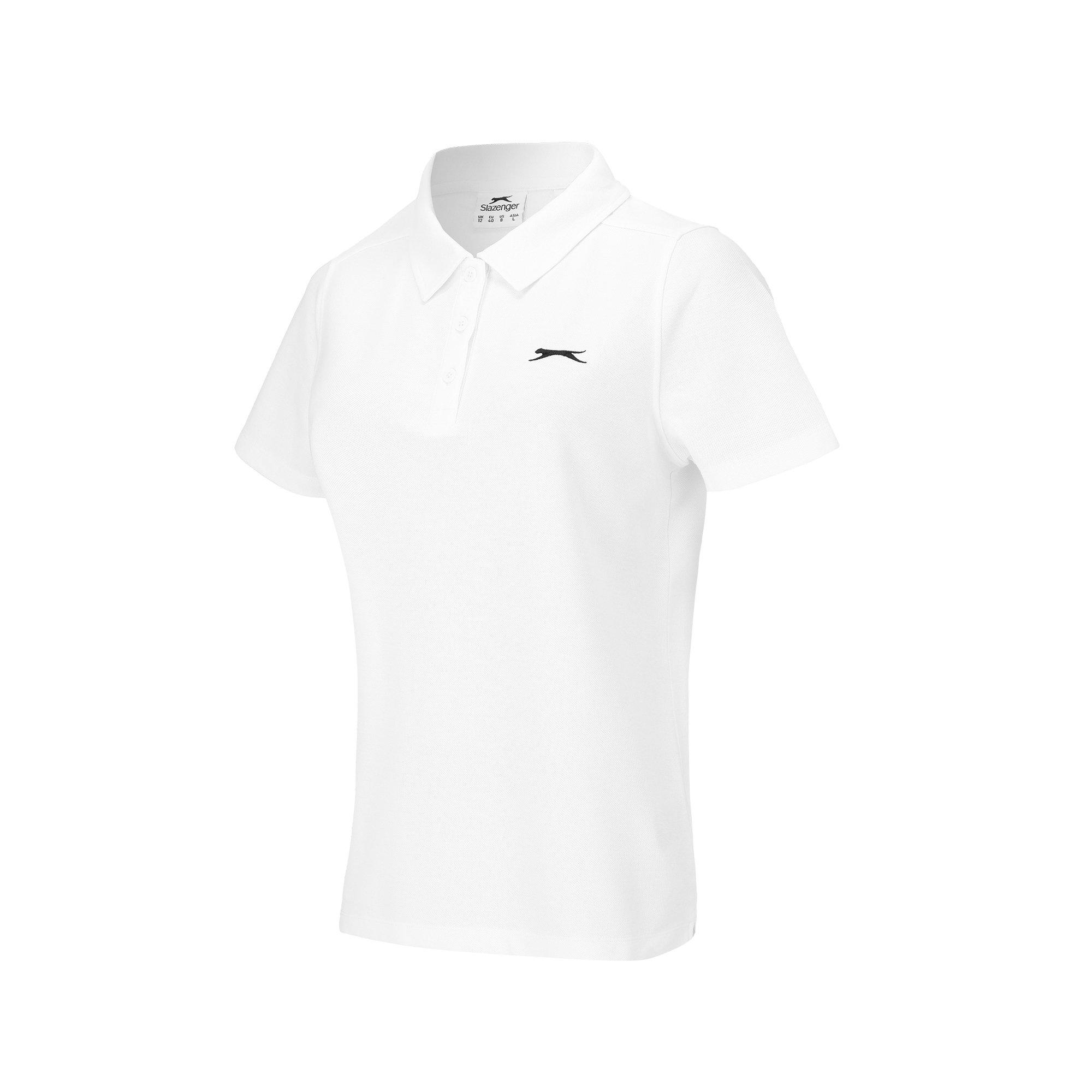 White - Slazenger - Pique Polo Womens - 3