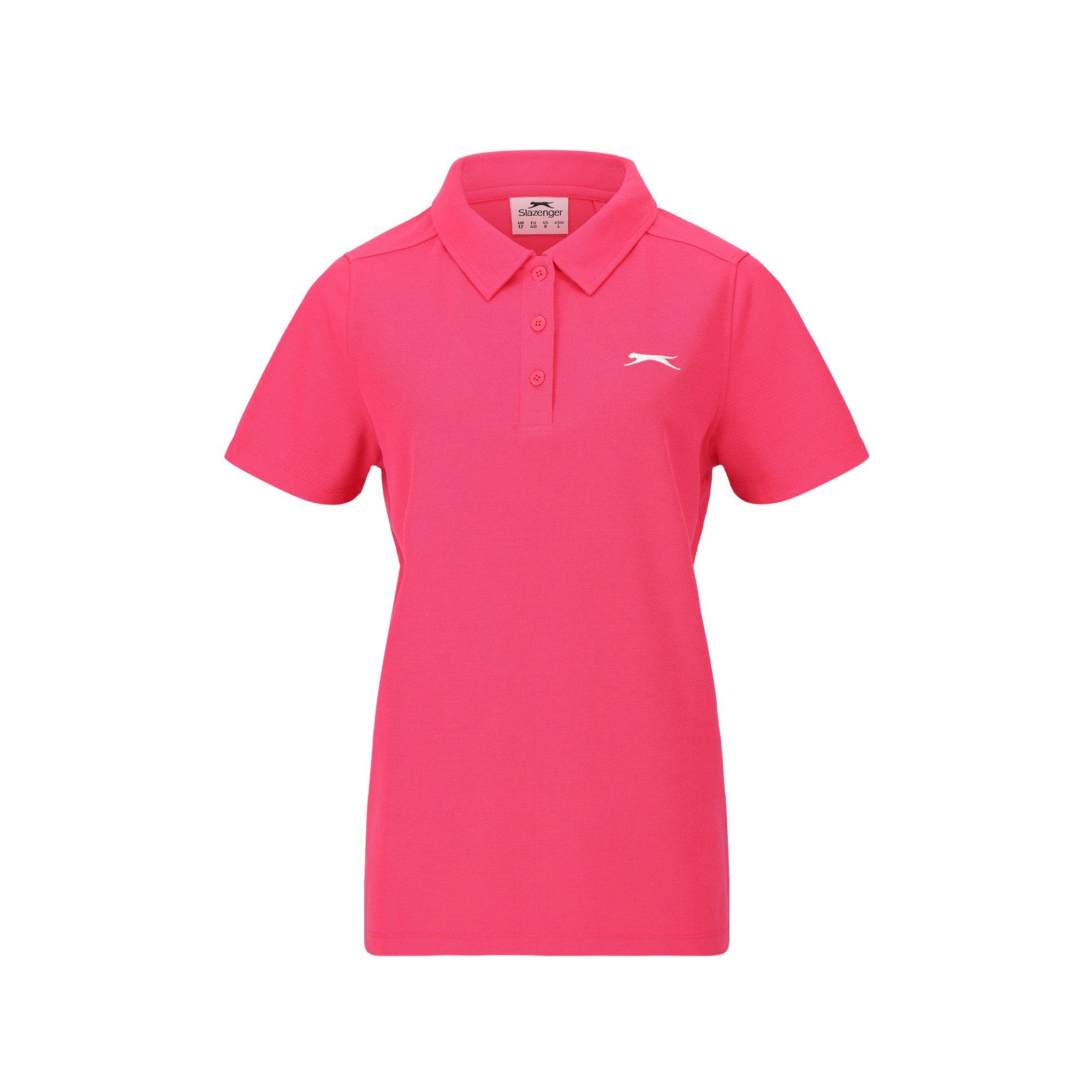 Slazenger Women's Pique Polo - Bright Pink - 14 (42)