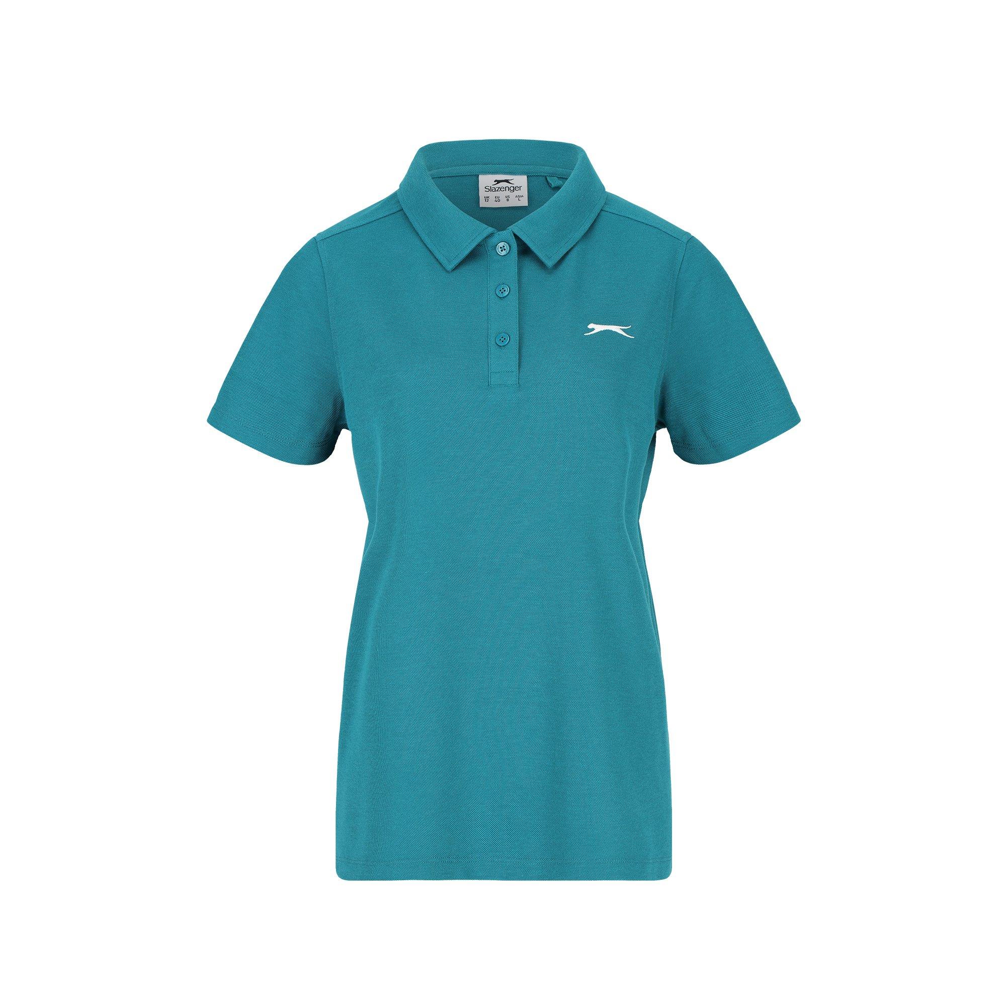 Slazenger Women's Pique Polo - Teal - 14 (42)