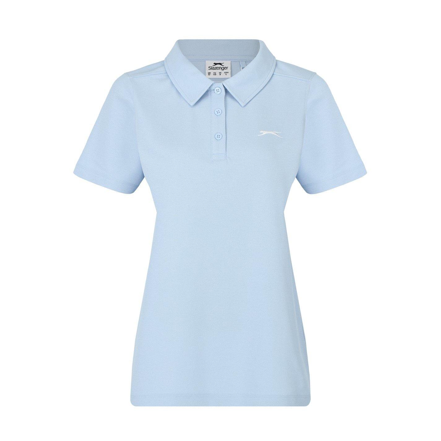 Slazenger Women's Pique Polo - Baby Blue - 14 (42)