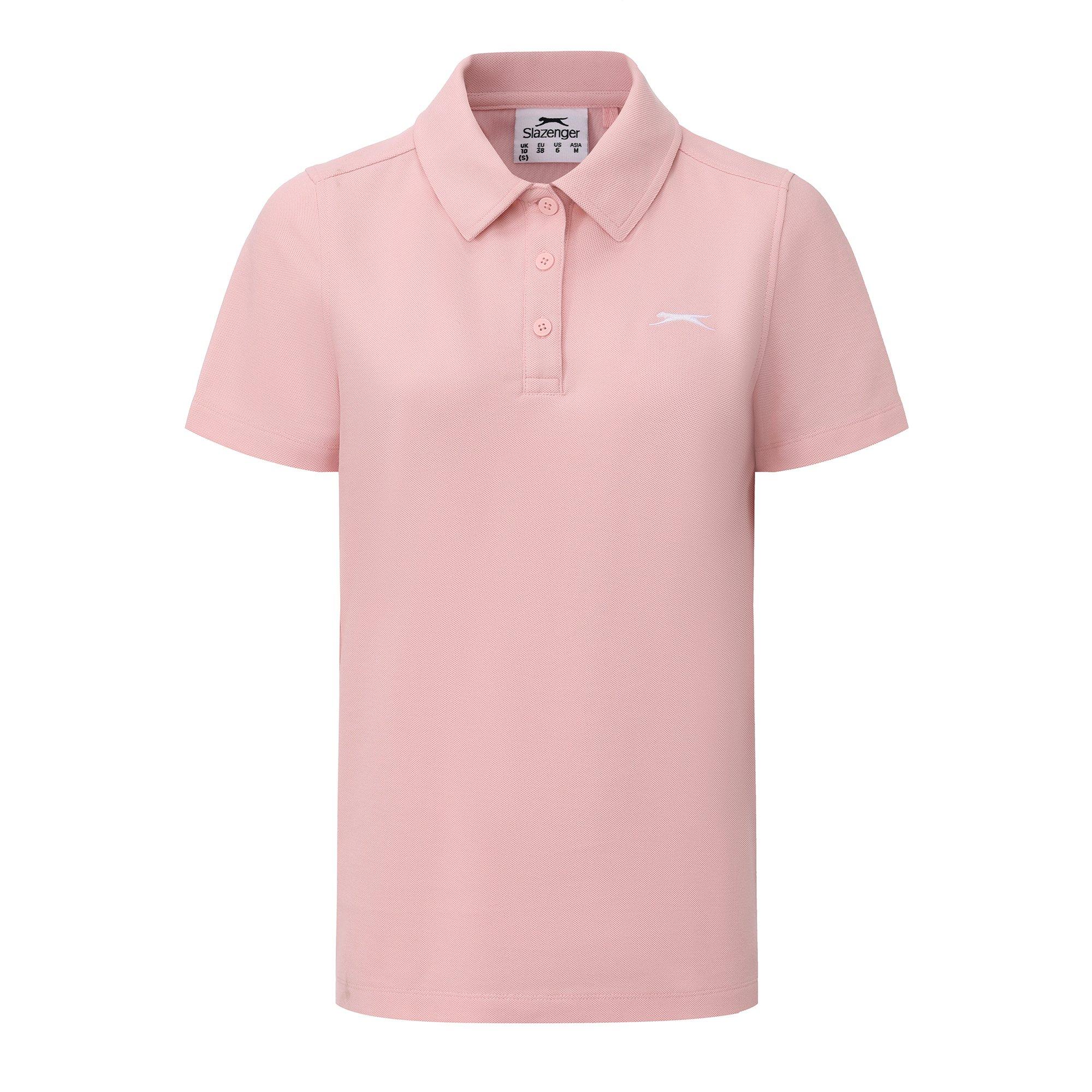 Slazenger Women's Pique Polo - Baby Pink - 14 (42)
