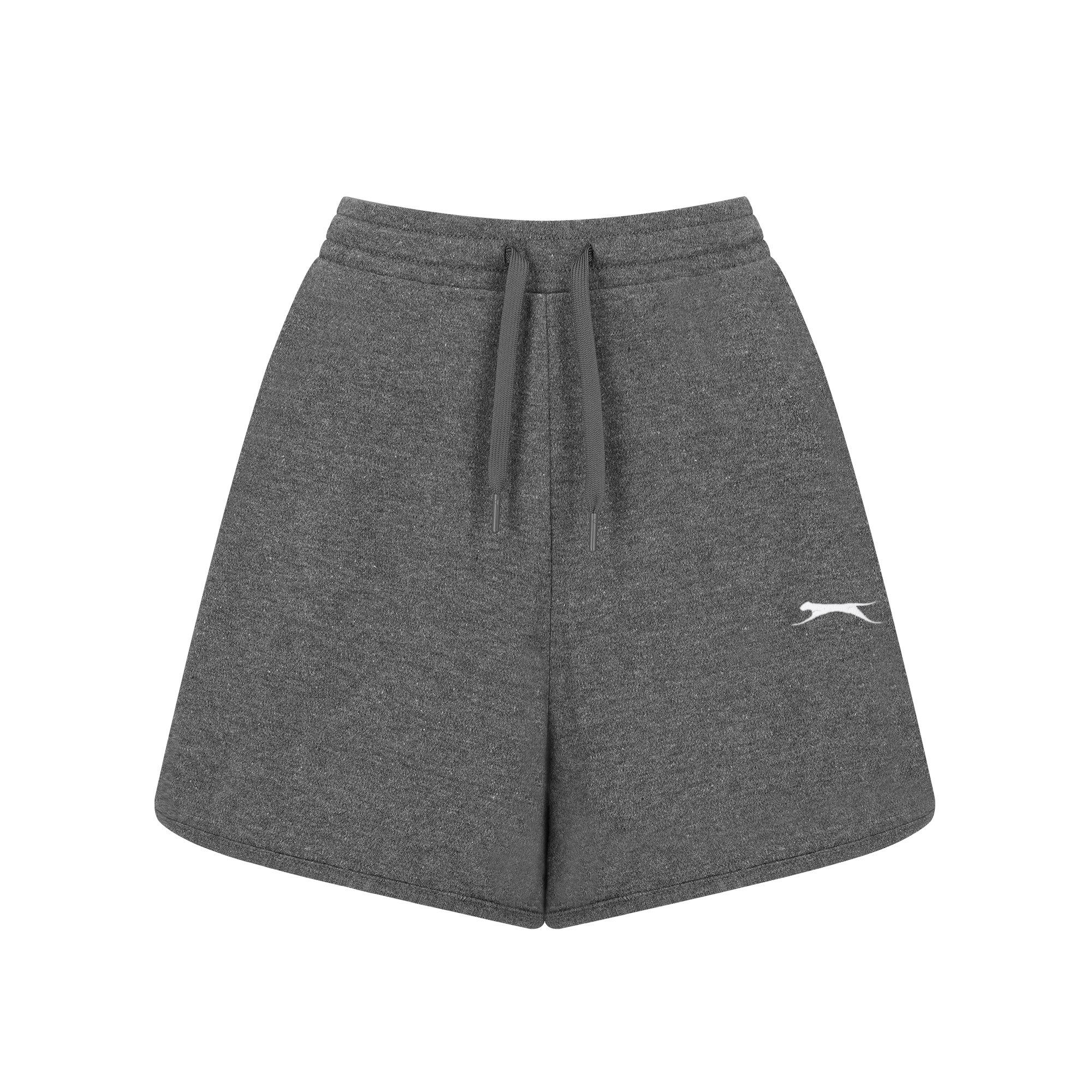 Slazenger Women's Fleece Interlock Shorts - Charcoal - 8 (36)