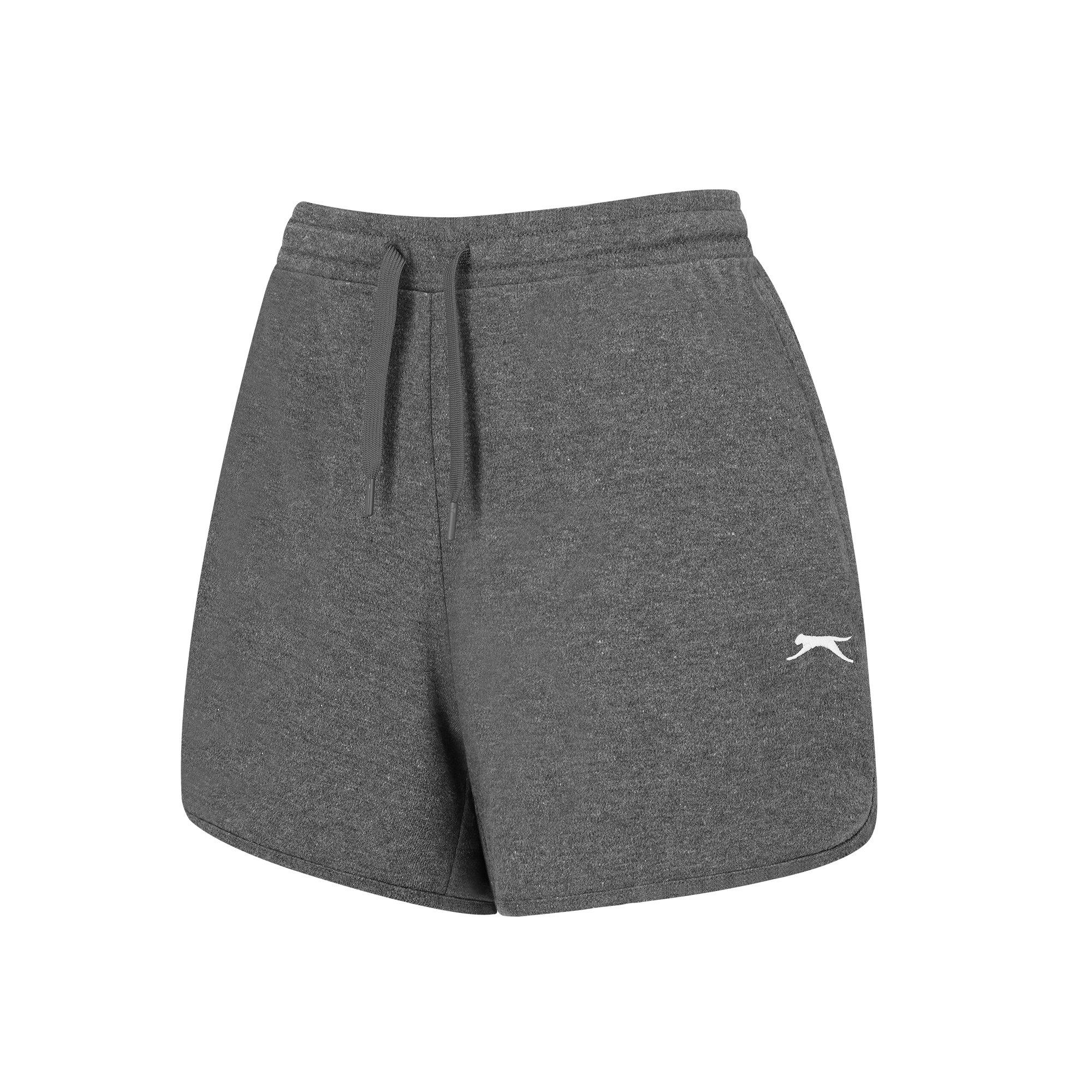 Drveni ugljen - Slazenger - Fleece Interlock Shorts Womens - 3