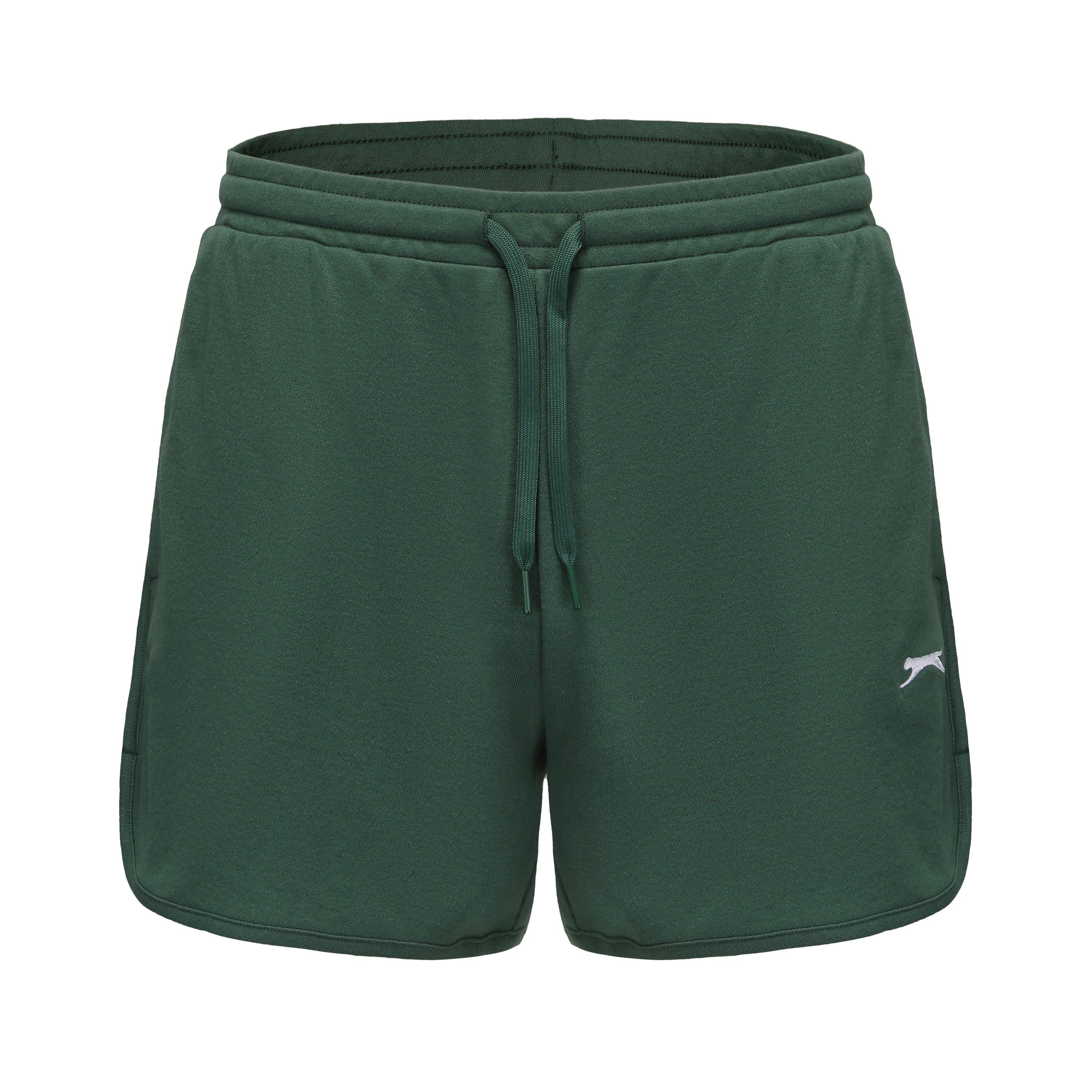 Slazenger Women's Fleece Interlock Shorts - Forest Green - 8 (36)