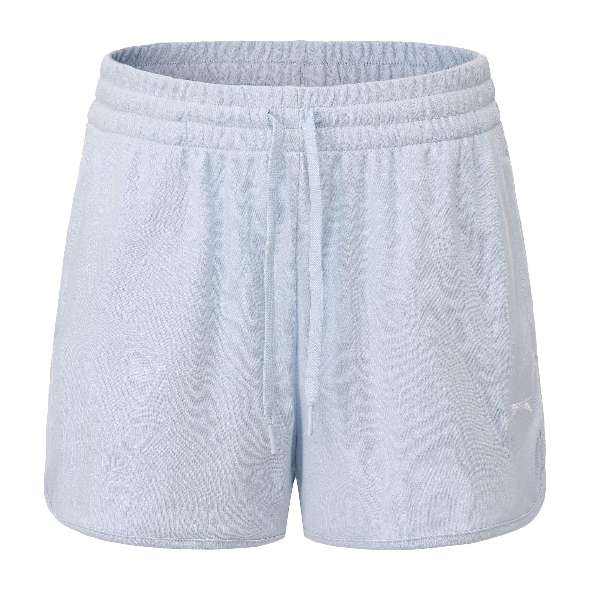 Slazenger Women's Fleece Interlock Shorts - Light Blue - 8 (36)