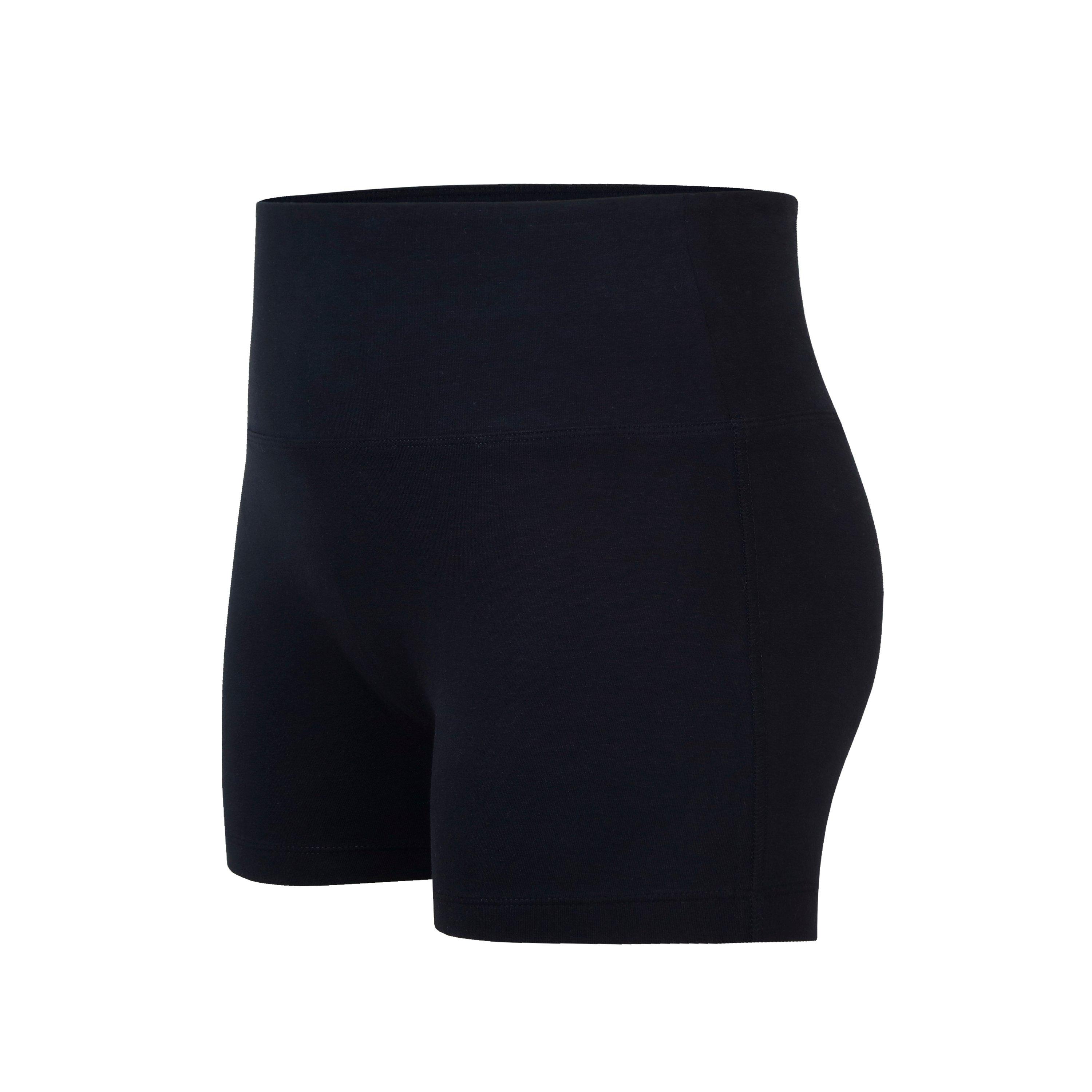 Schwarz - Miso - Women's High Waisted Cotton Fleece Jogger Shorts - 3