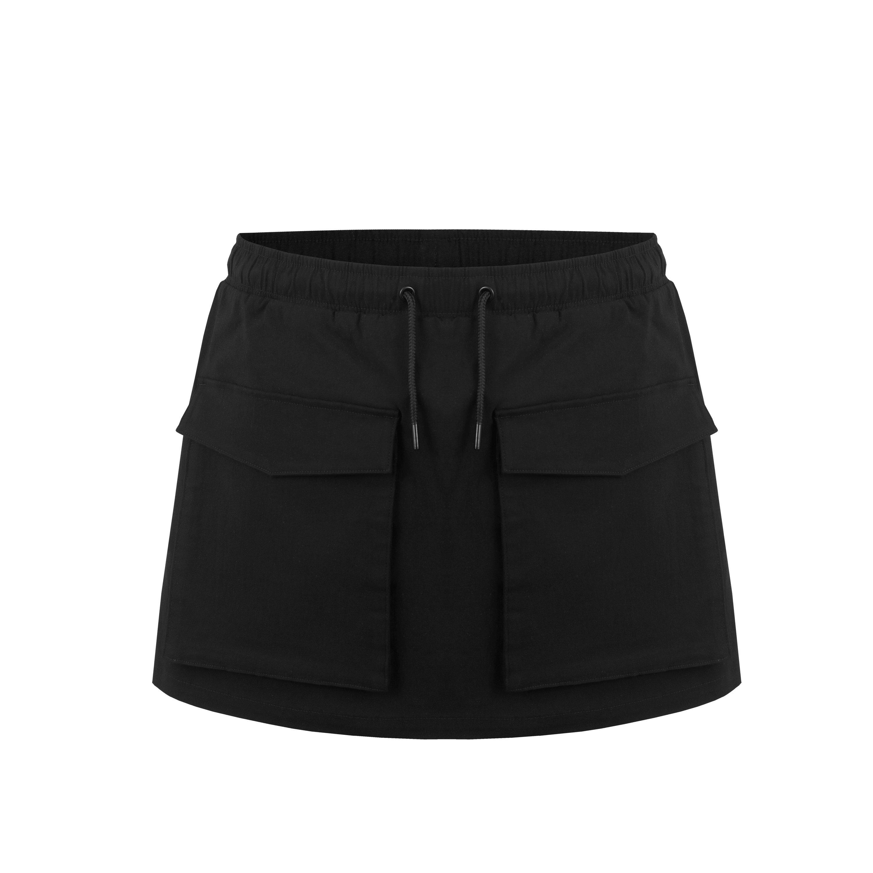 Black - Miso - Cargo Skort - 5