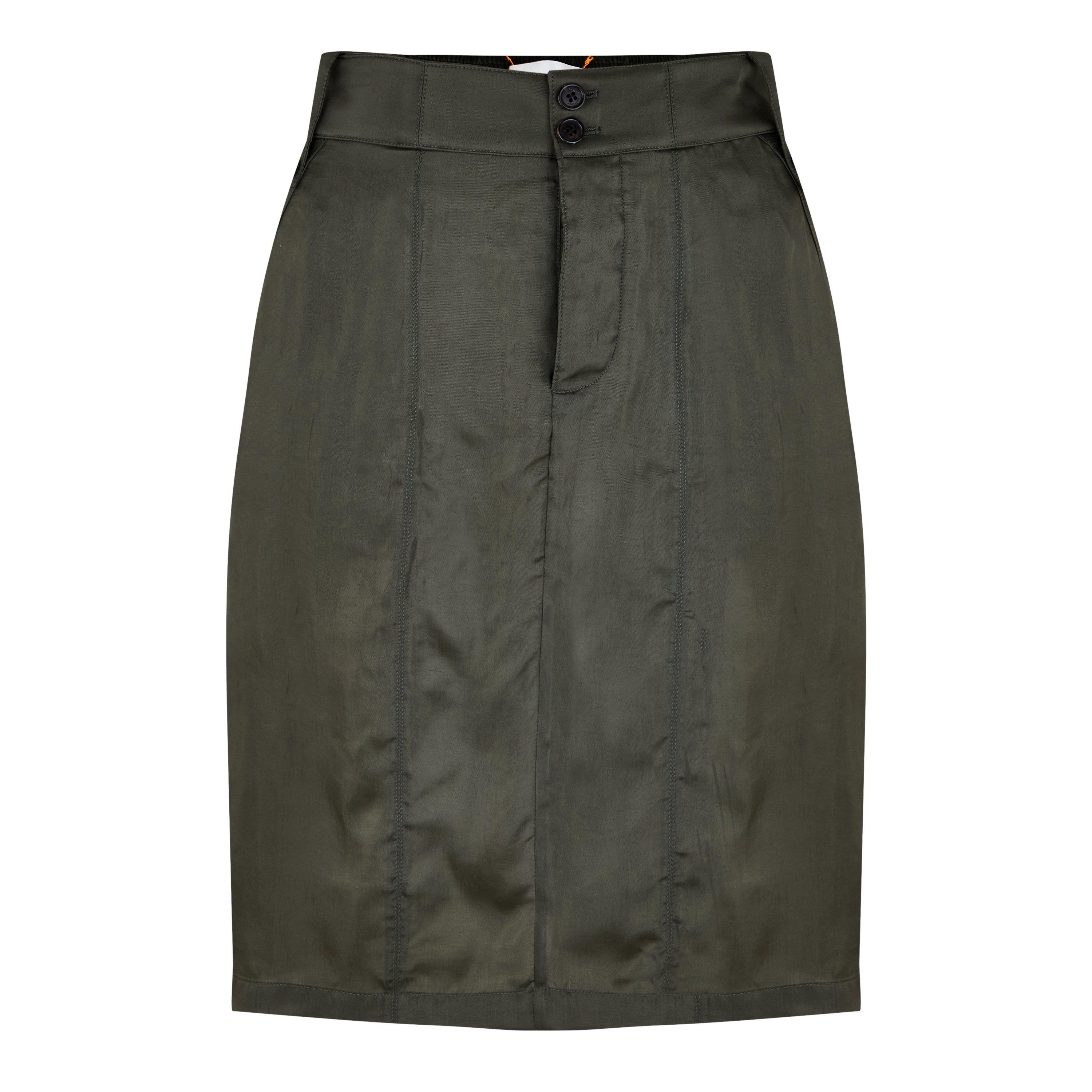 Kaki - Saint Laurent - Twill Pencil Skirt - 5