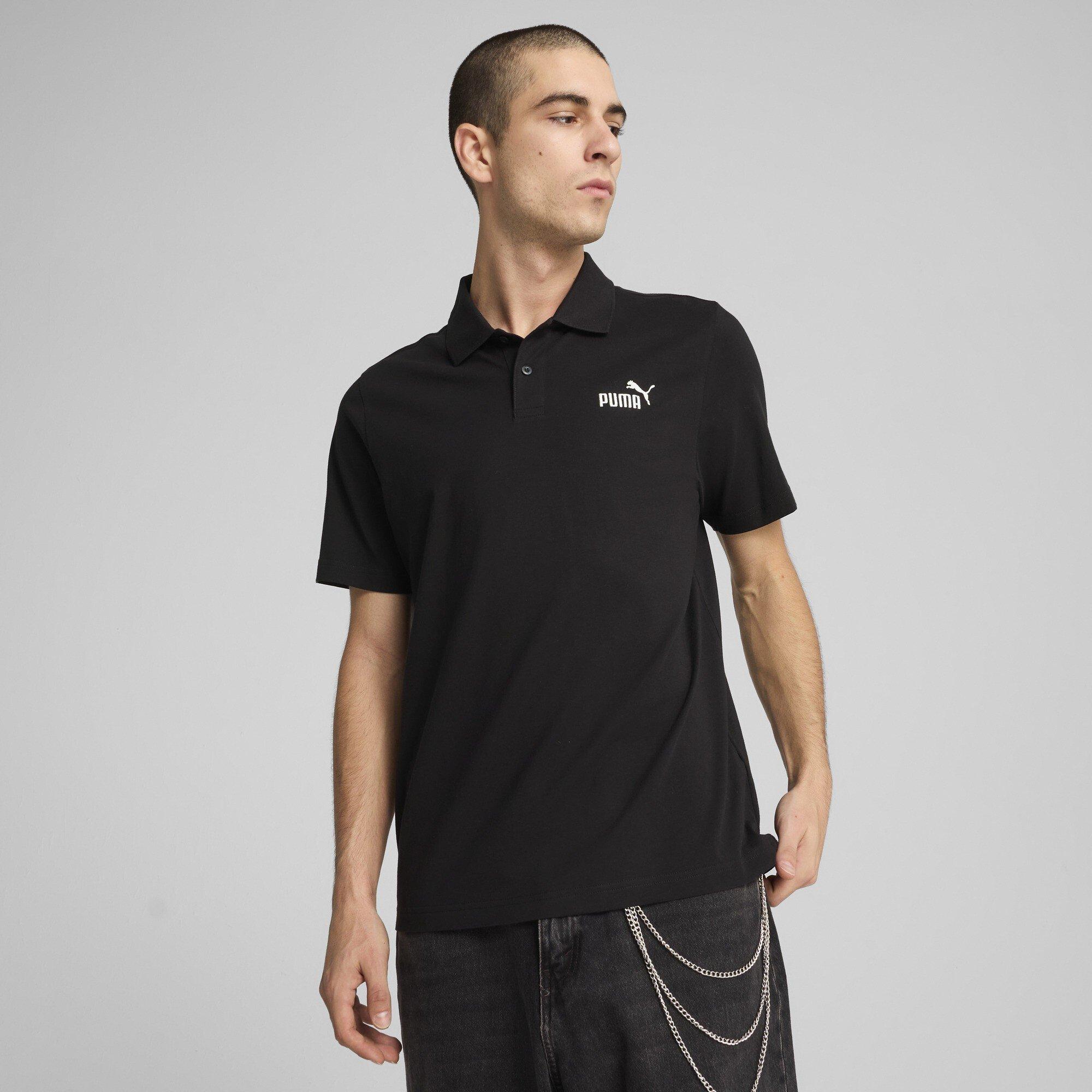 Puma Black - Puma - PUMA Essentials Logo Mens Polo Jersey - 3