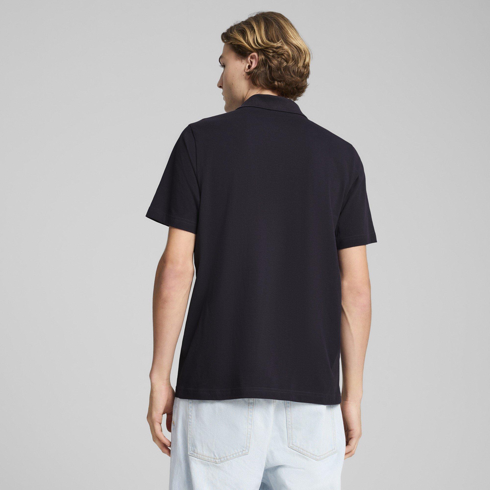 New Navy - Puma - Essentials Logo Mens Polo Jersey - 3