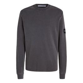 Calvin Klein Jeans Badge Waffle Long Sleeve T-Shirt