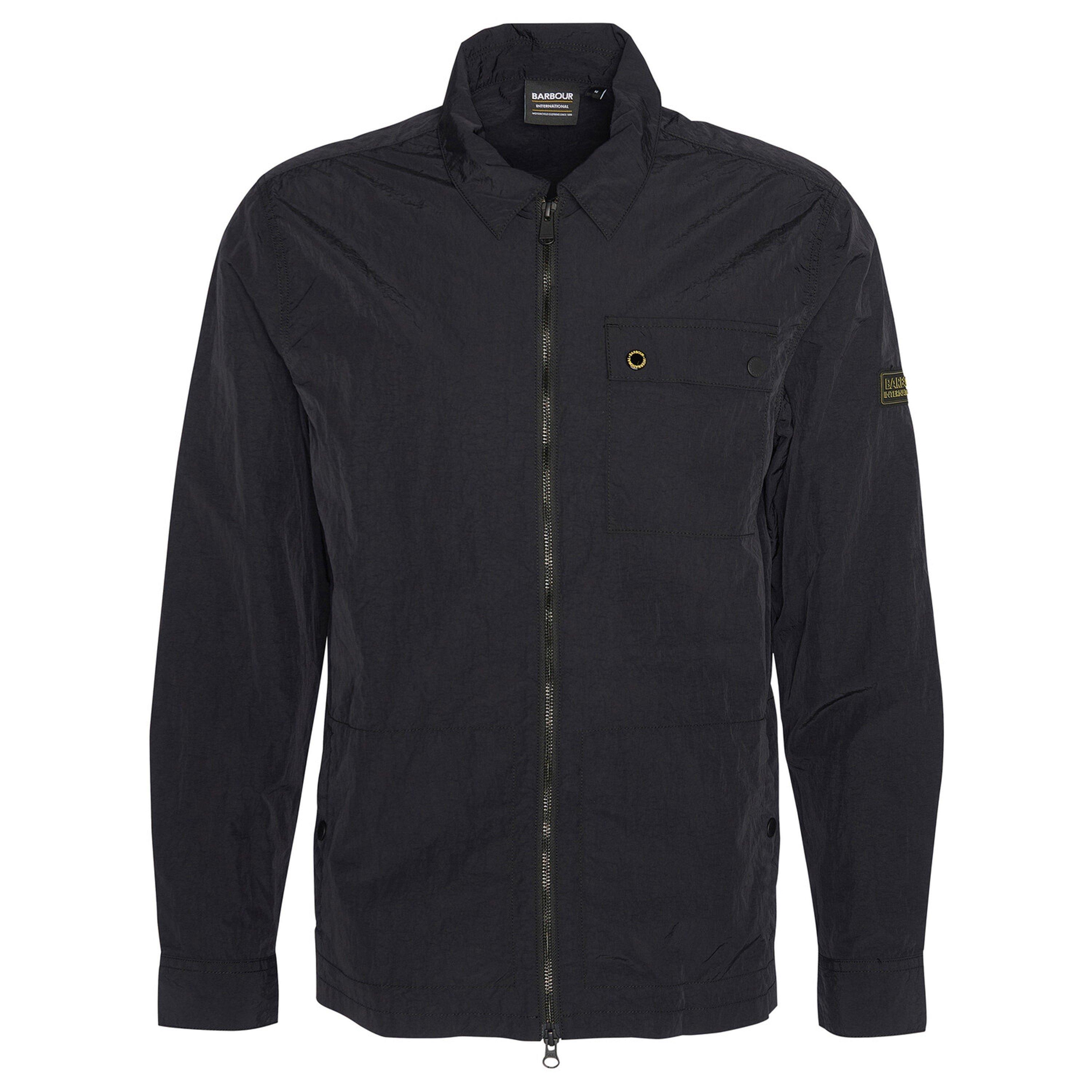 Black BK11 - Barbour International - Men's Inline Cotton Long Sleeve Overshirt - 1