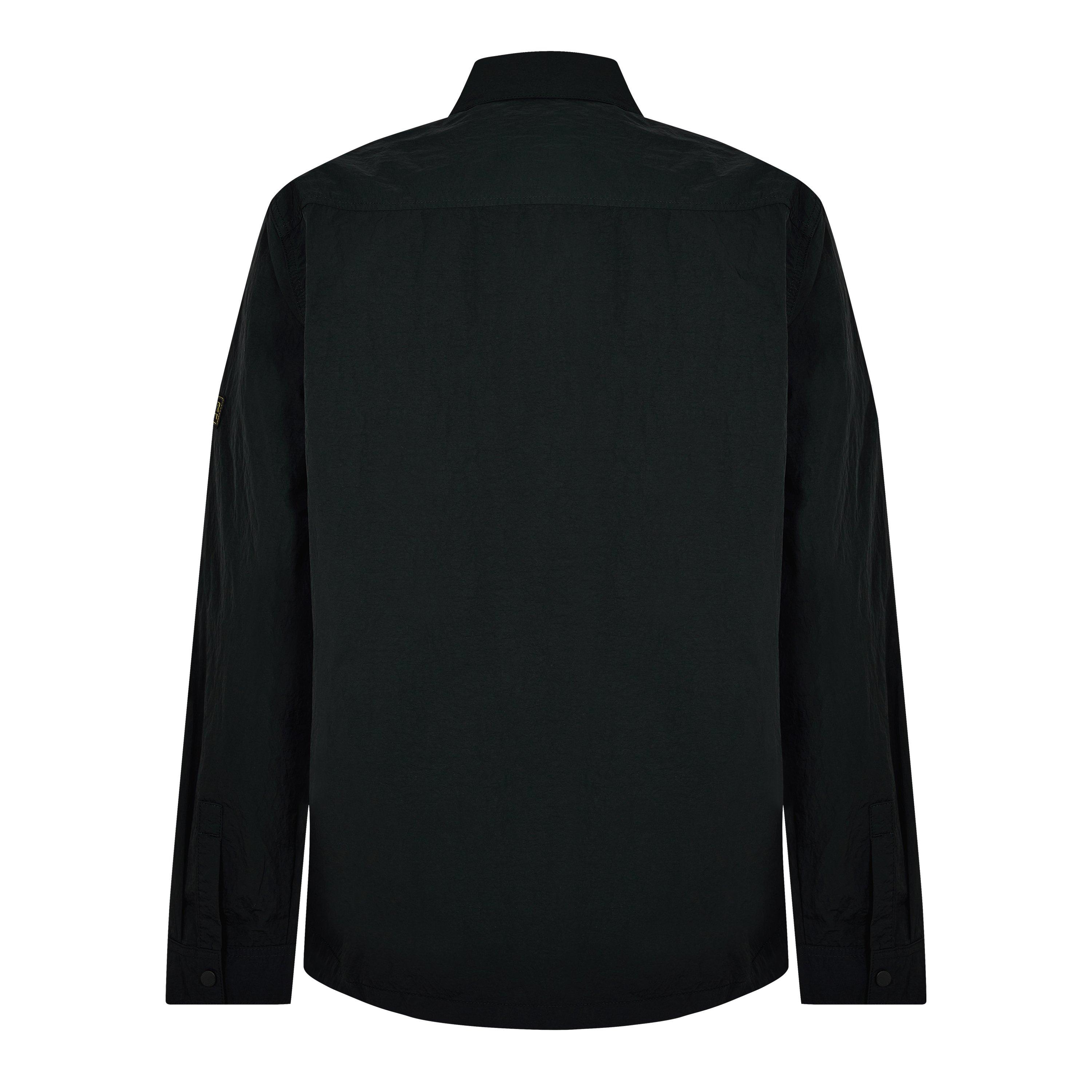 Black BK11 - Barbour International - Inline Cotton Long Sleeve Overshirt - 11