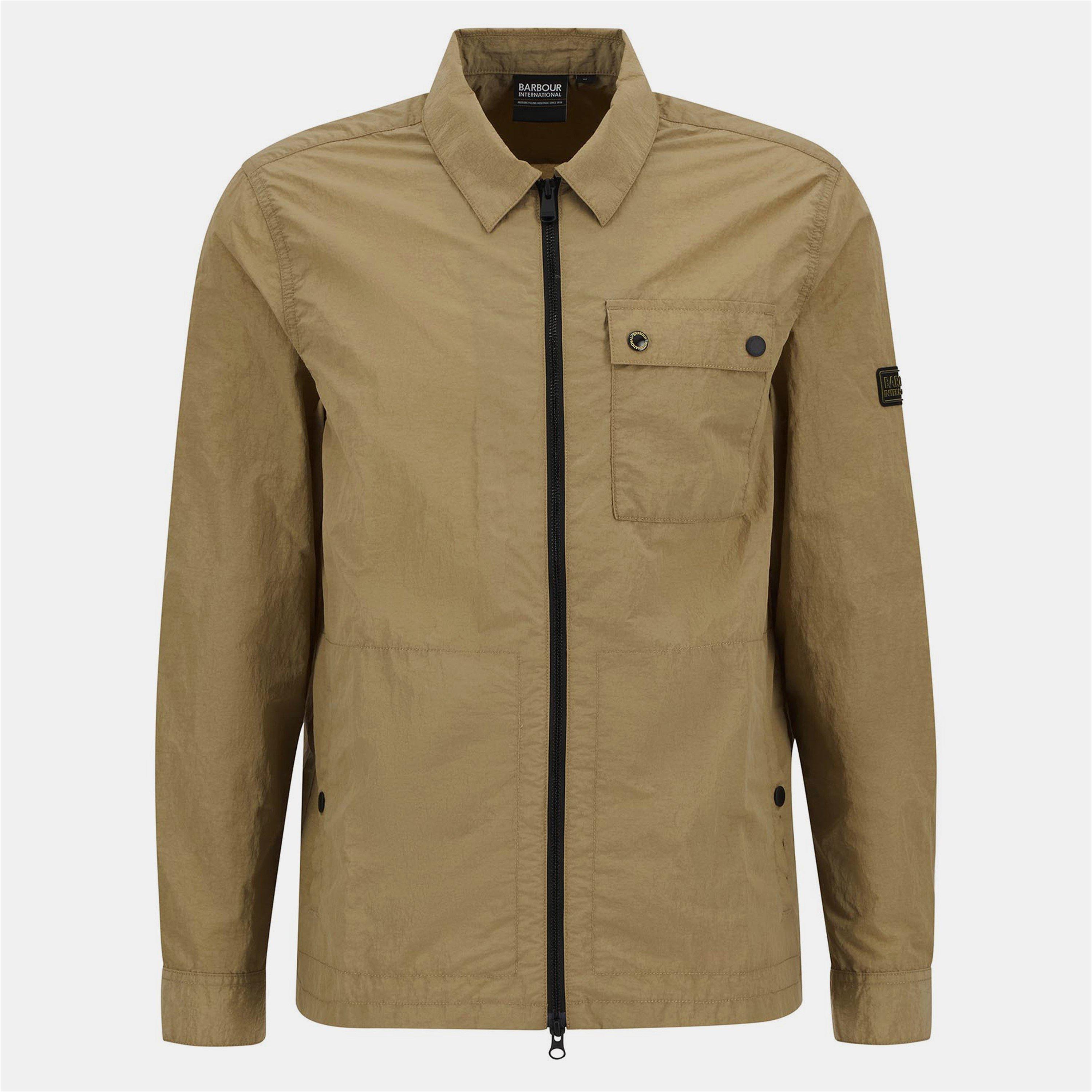 Barbour International Men's Inline Cotton Long Sleeve Overshirt - Trench - L