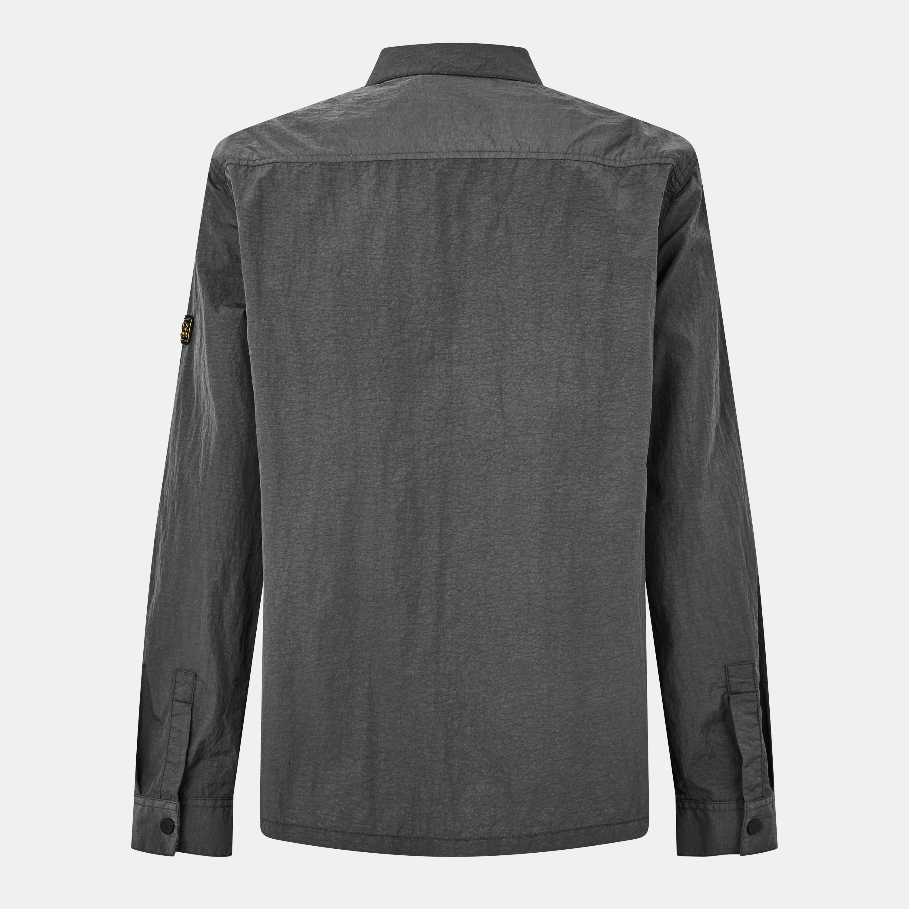 Asphalt GY75 - Barbour International - Men's Inline Cotton Long Sleeve Overshirt - 2