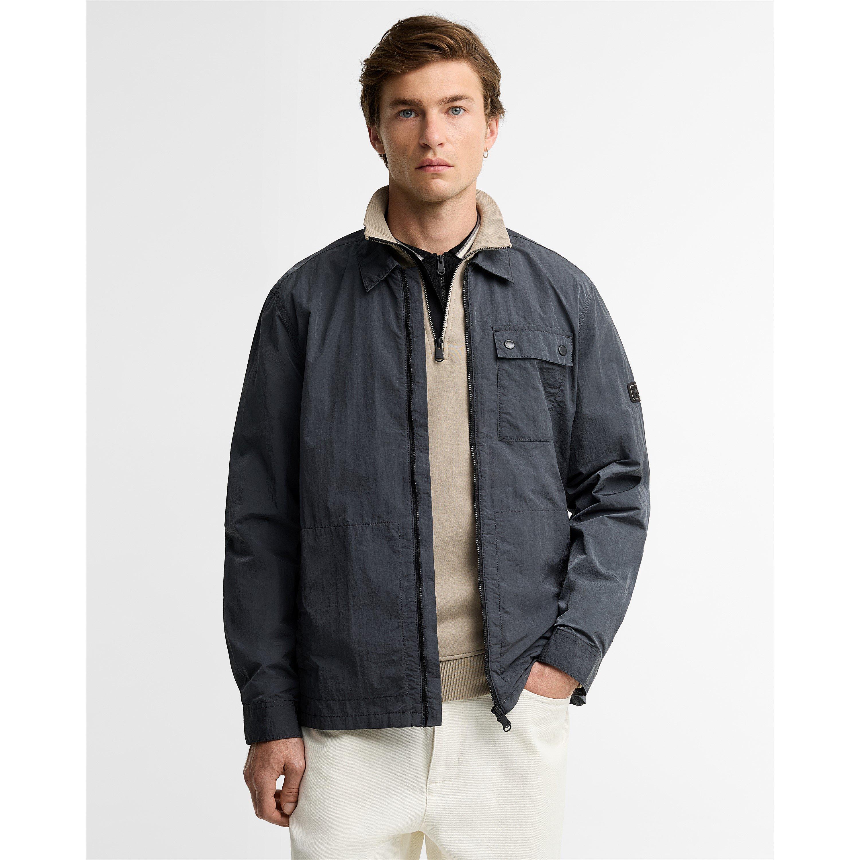 Asphalt GY75 - Barbour International - Men's Inline Cotton Long Sleeve Overshirt - 5
