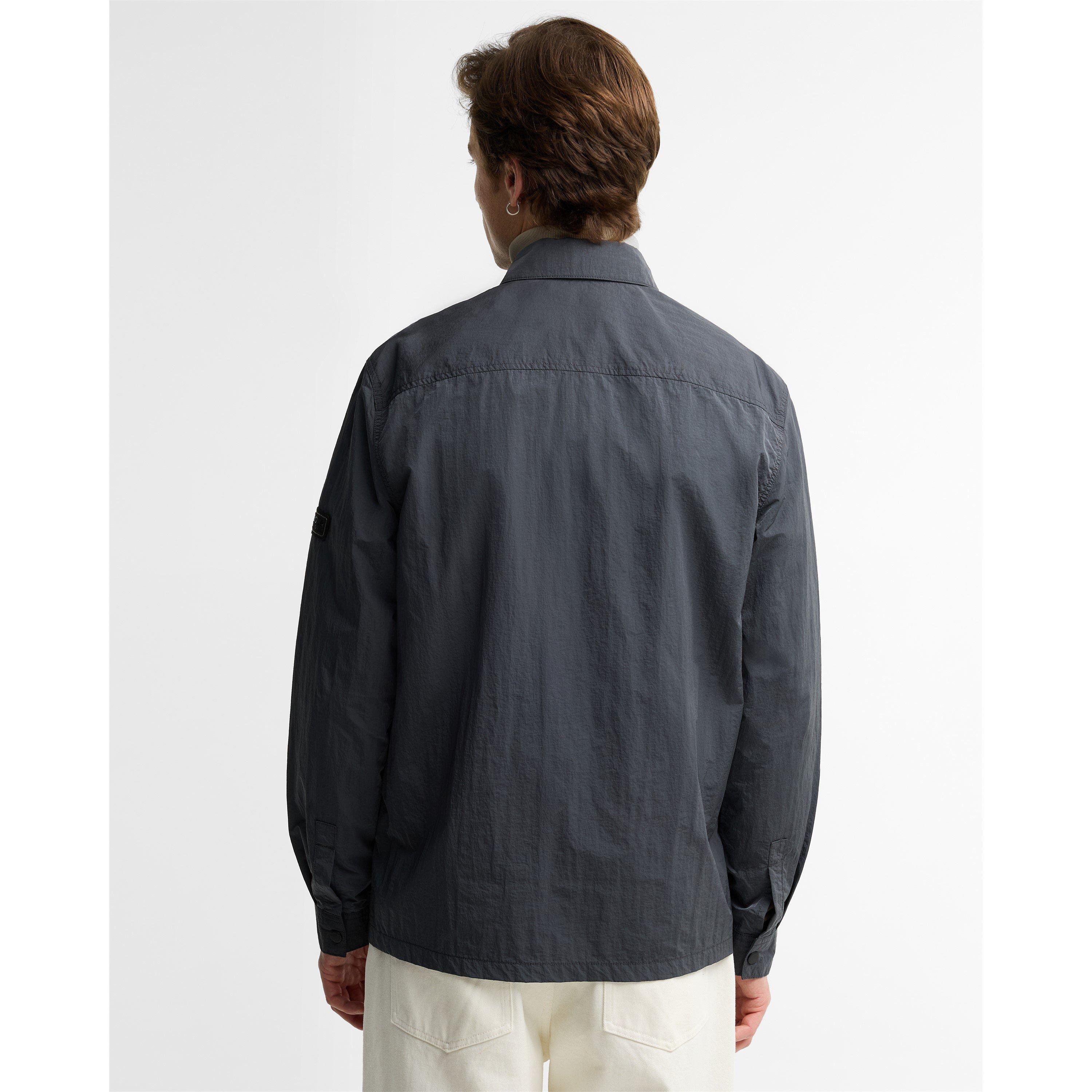 Asphalt GY75 - Barbour International - Men's Inline Cotton Long Sleeve Overshirt - 7