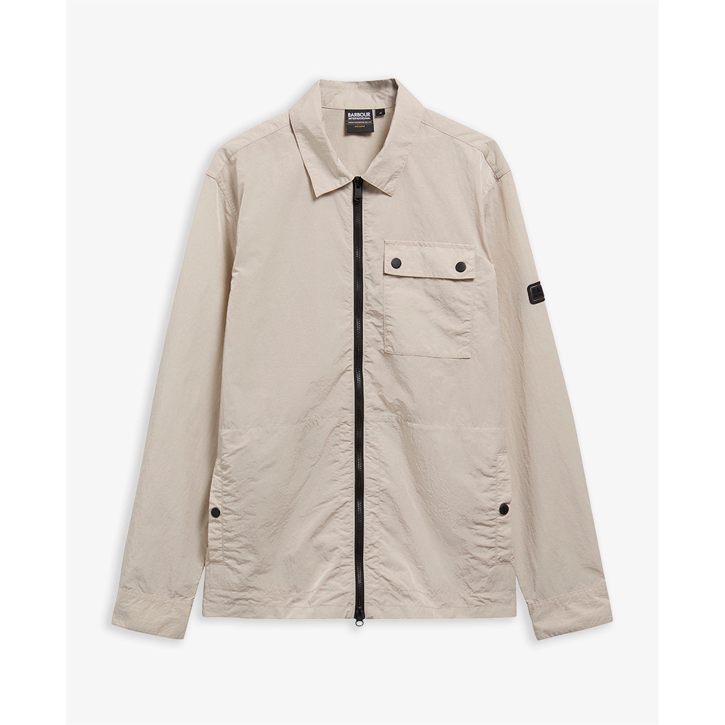 Barbour International Men's Inline Cotton Long Sleeve Overshirt - Mist Be12 - L
