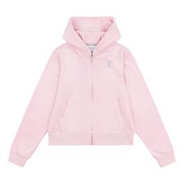 Juicy Couture Diamante Zip Hoodie Girls