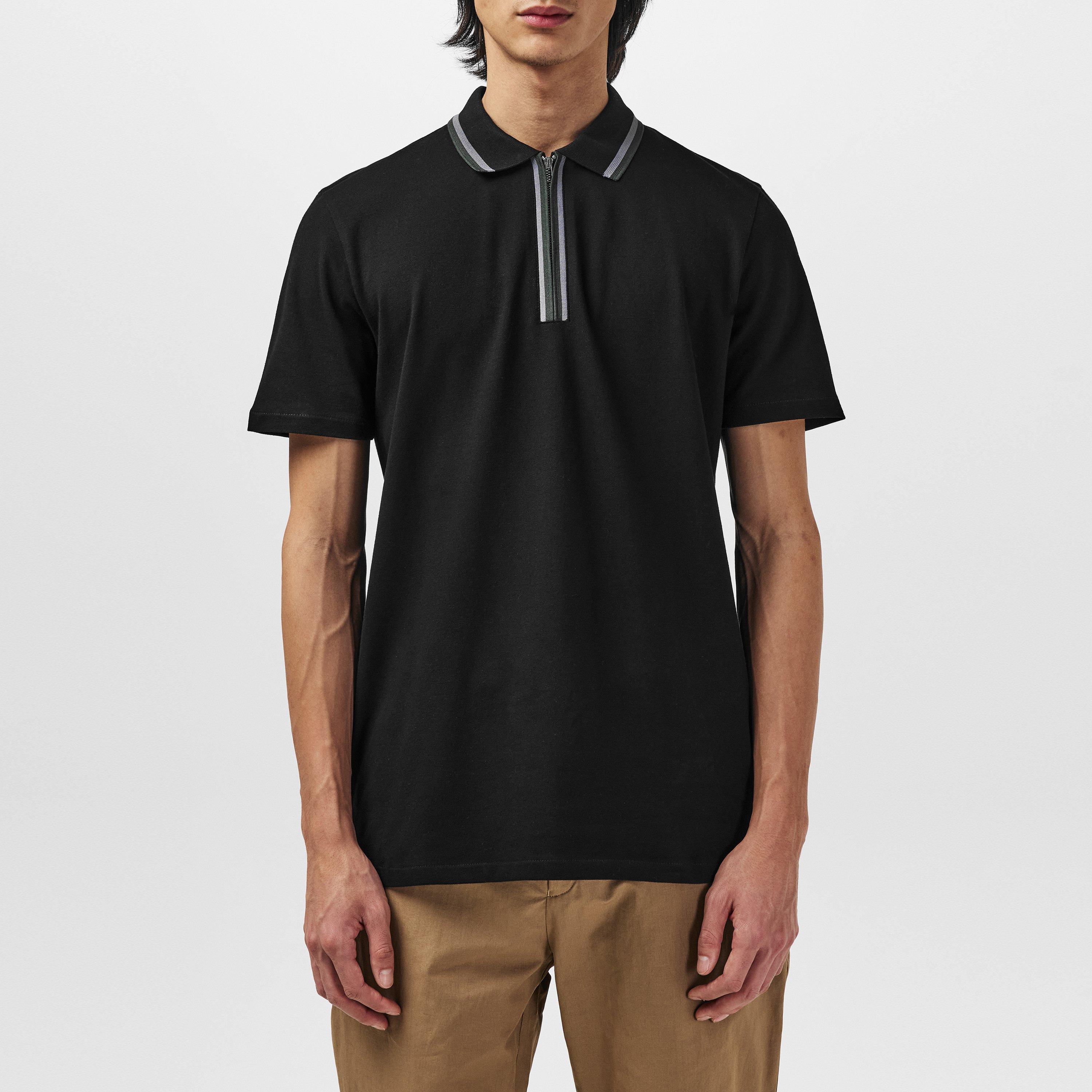 Black 79 - PS Paul Smith - Men's Zipped Short-Sleeve Polo Shirt - 2