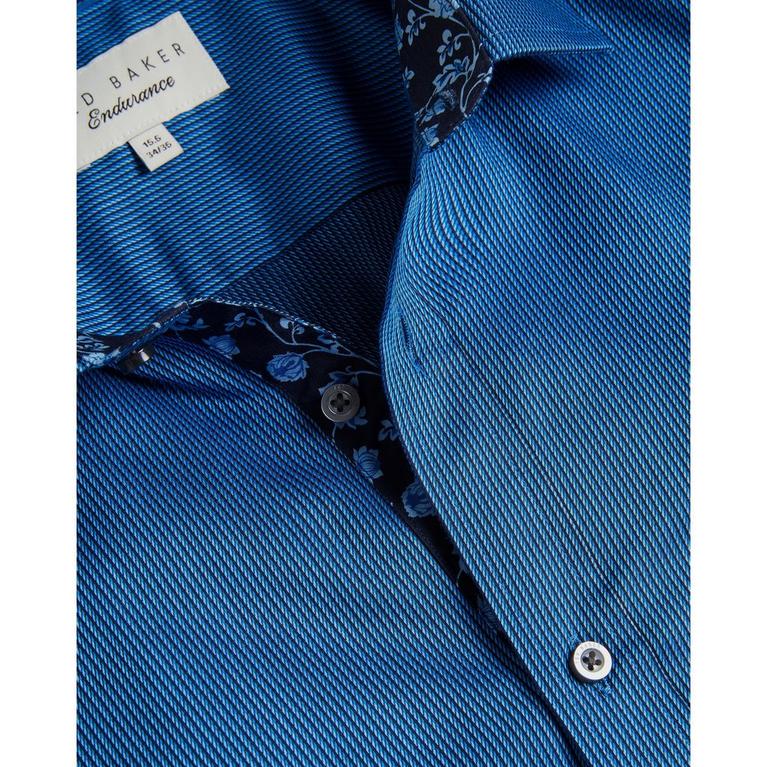 Marine - Ted Baker - Ted Twill Shirt Sn99 - 3