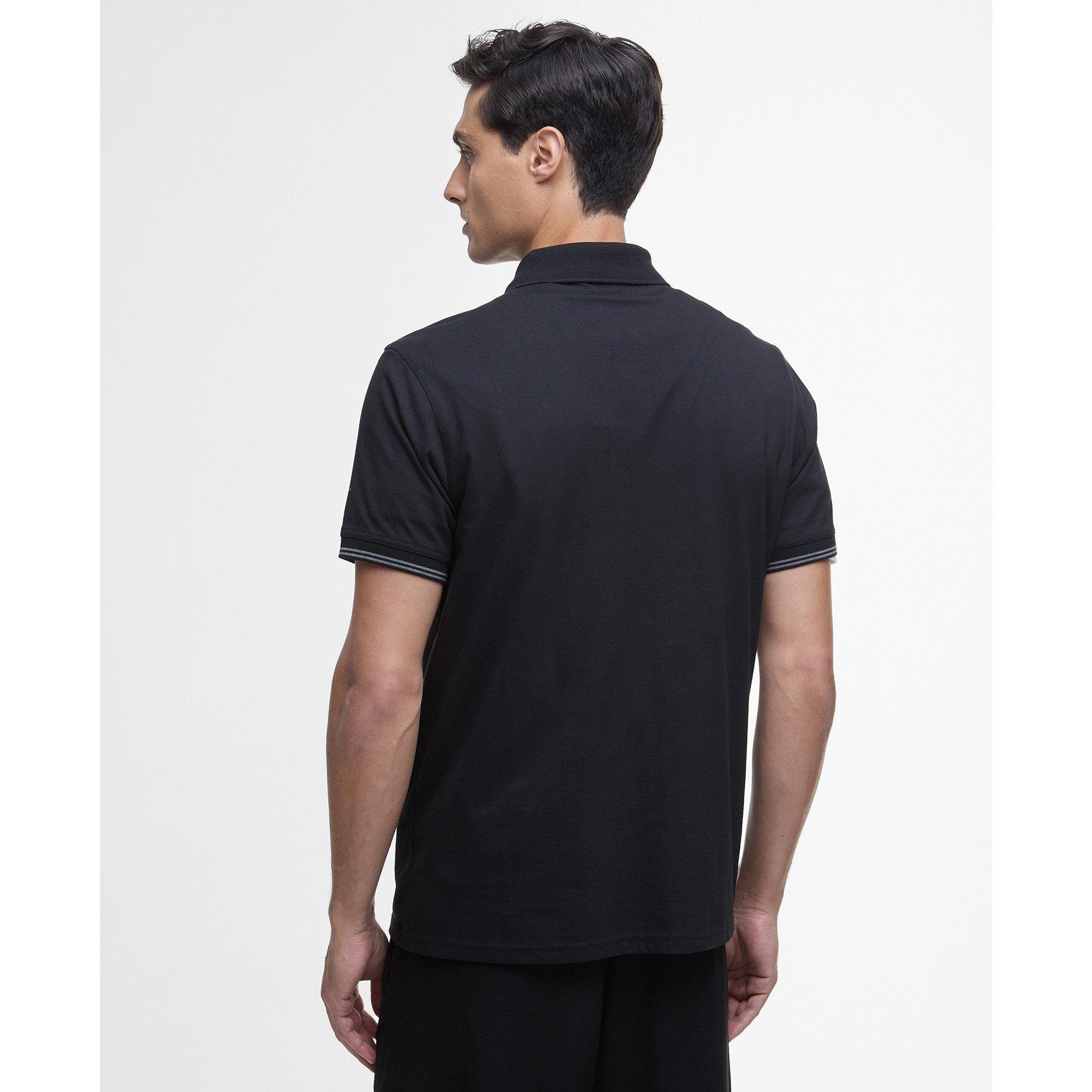 Black BK11 - Barbour International - Ollie Twin-Tipped Polo Shirt - 2