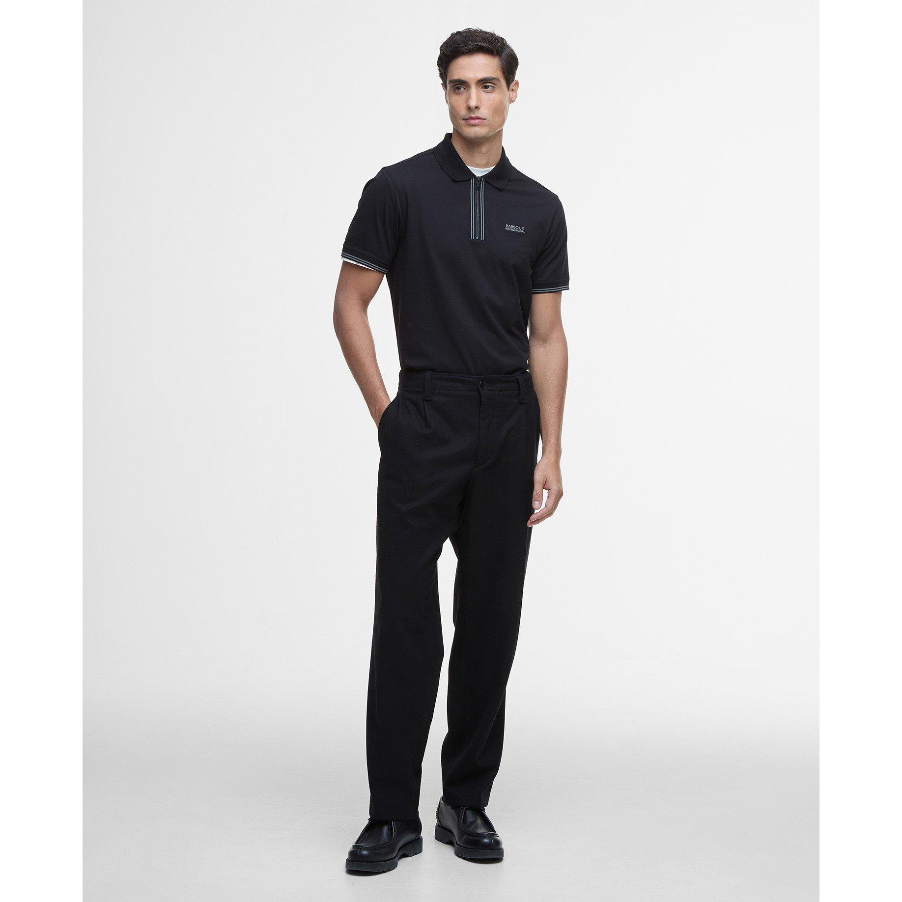Black BK11 - Barbour International - Ollie Twin-Tipped Polo Shirt - 6