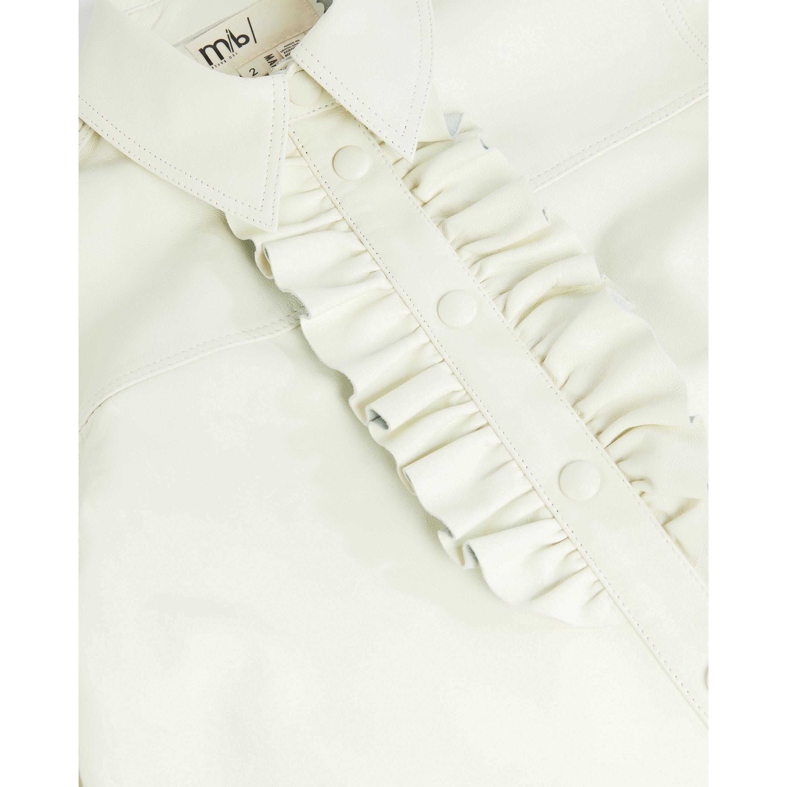 White - Ted Baker - Women's Ruffle Long-Sleeve Blouse - 3