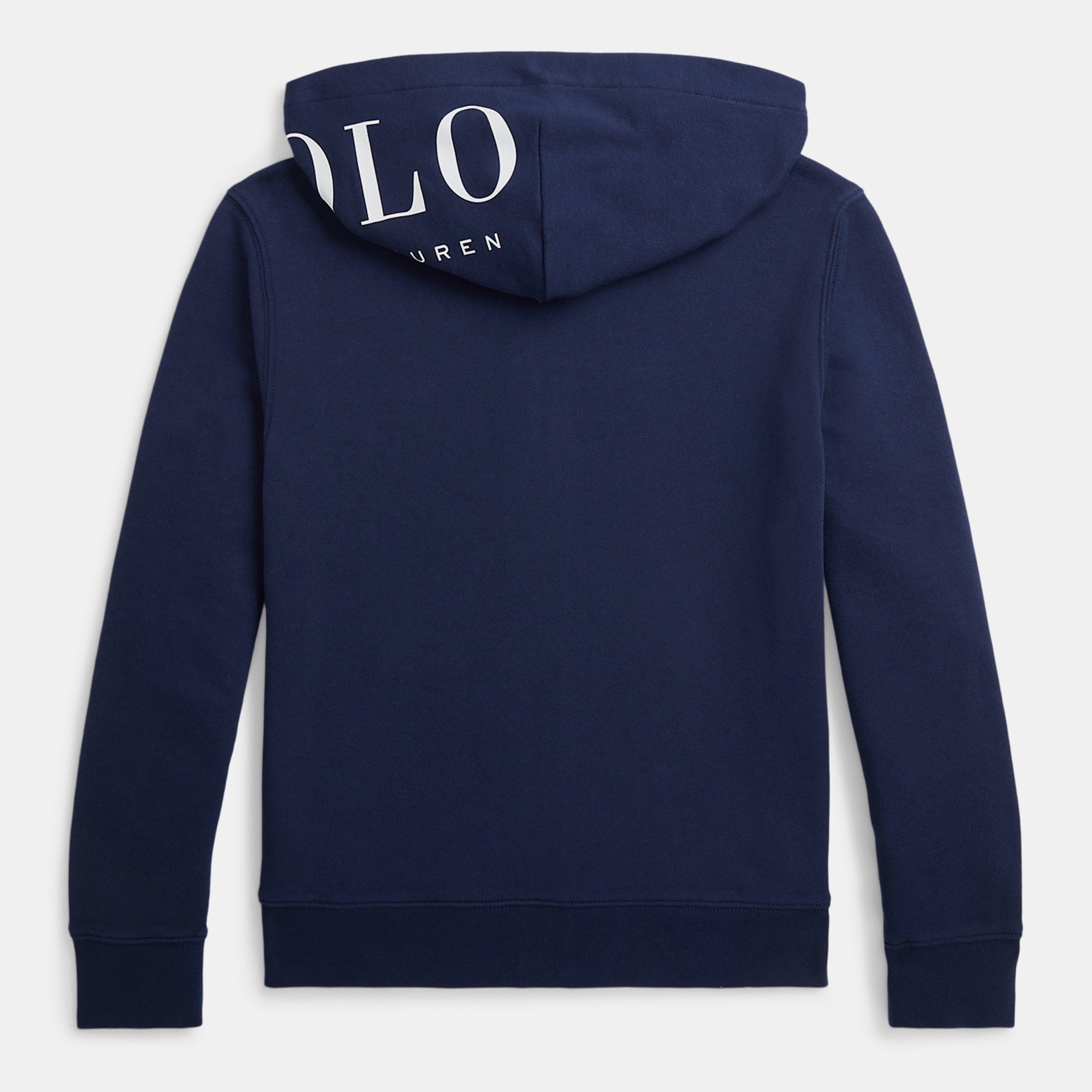 Navy - Polo Ralph Lauren - Logo Zip Hoodie Junior - 2