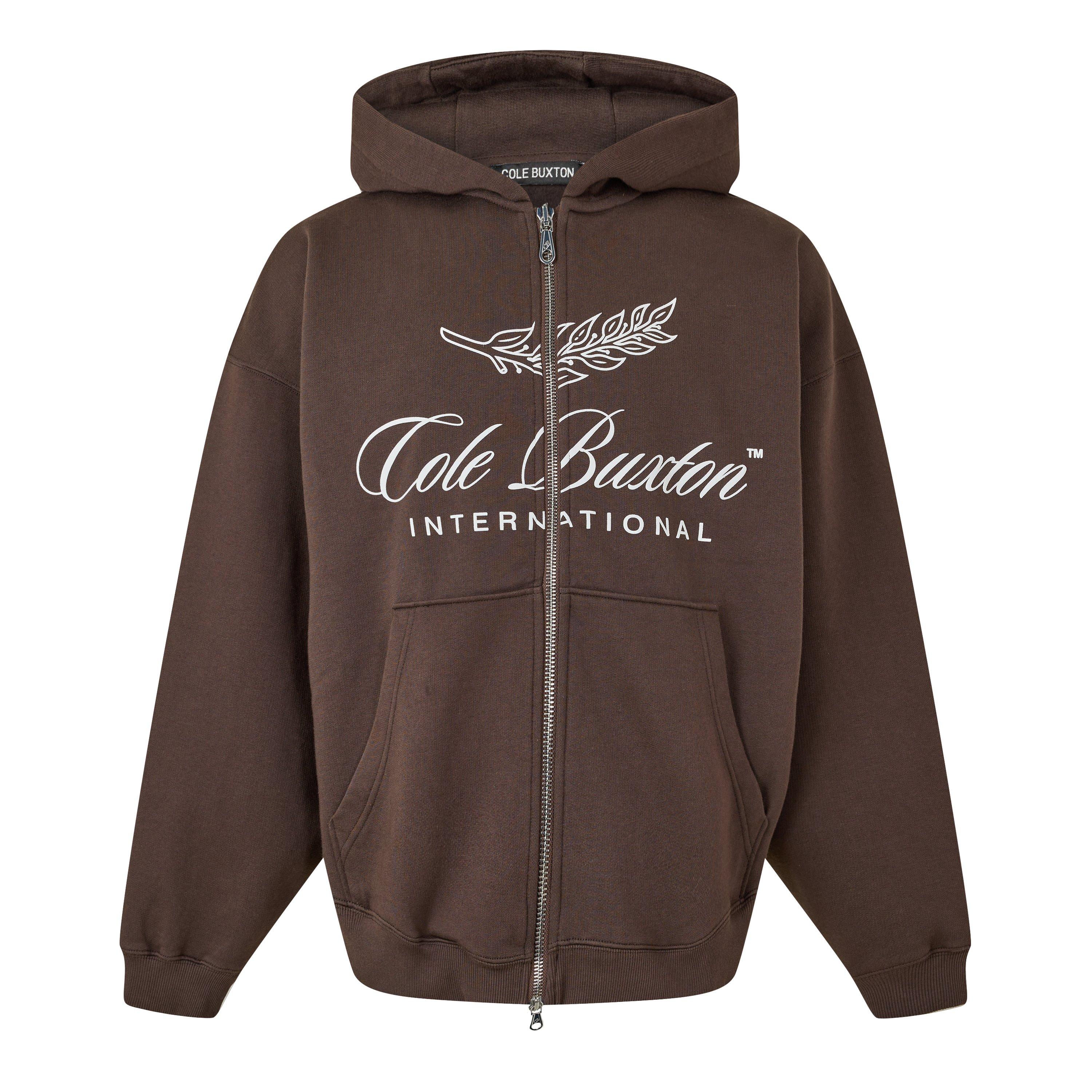 Cole Buxton Men's Logo Cotton International Zipped Hoodie