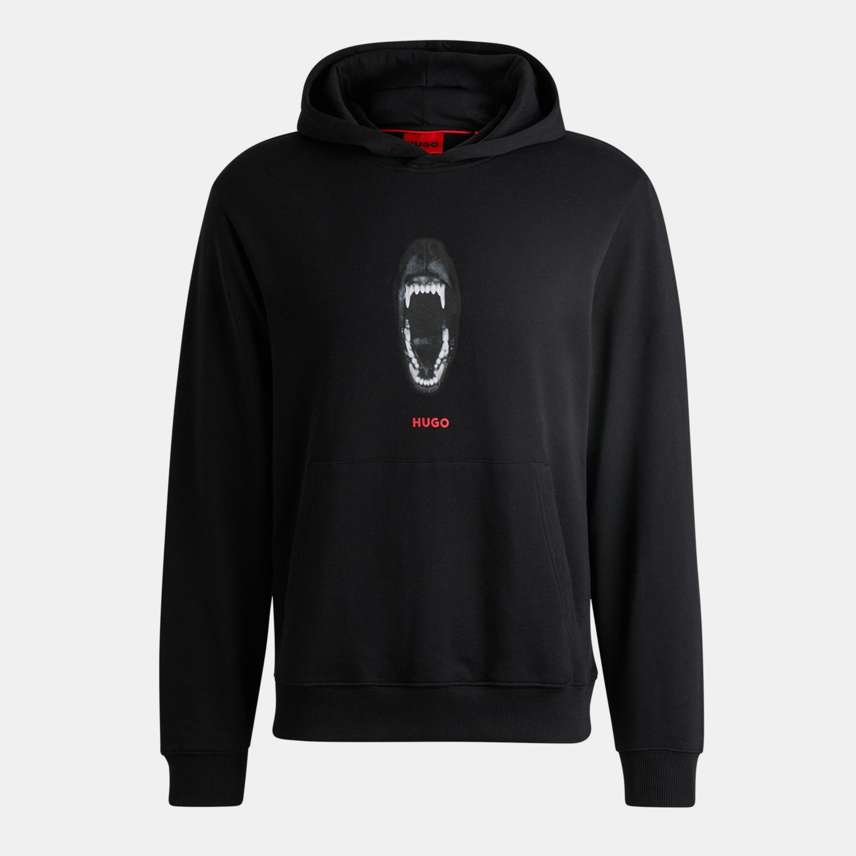 Black 001 - Hugo - Men's Dartchon Hoodie - 1