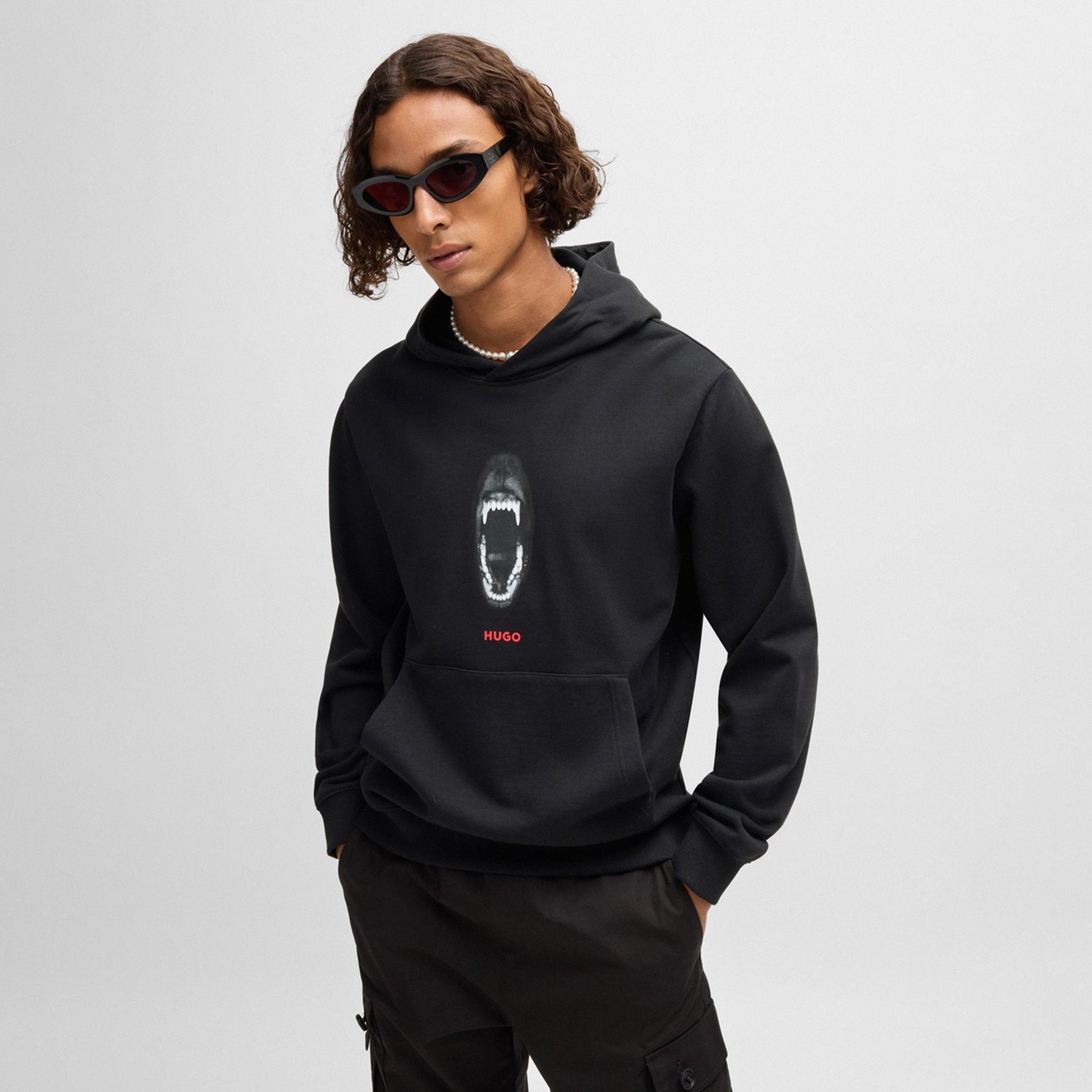 Black 001 - Hugo - Men's Dartchon Hoodie - 2
