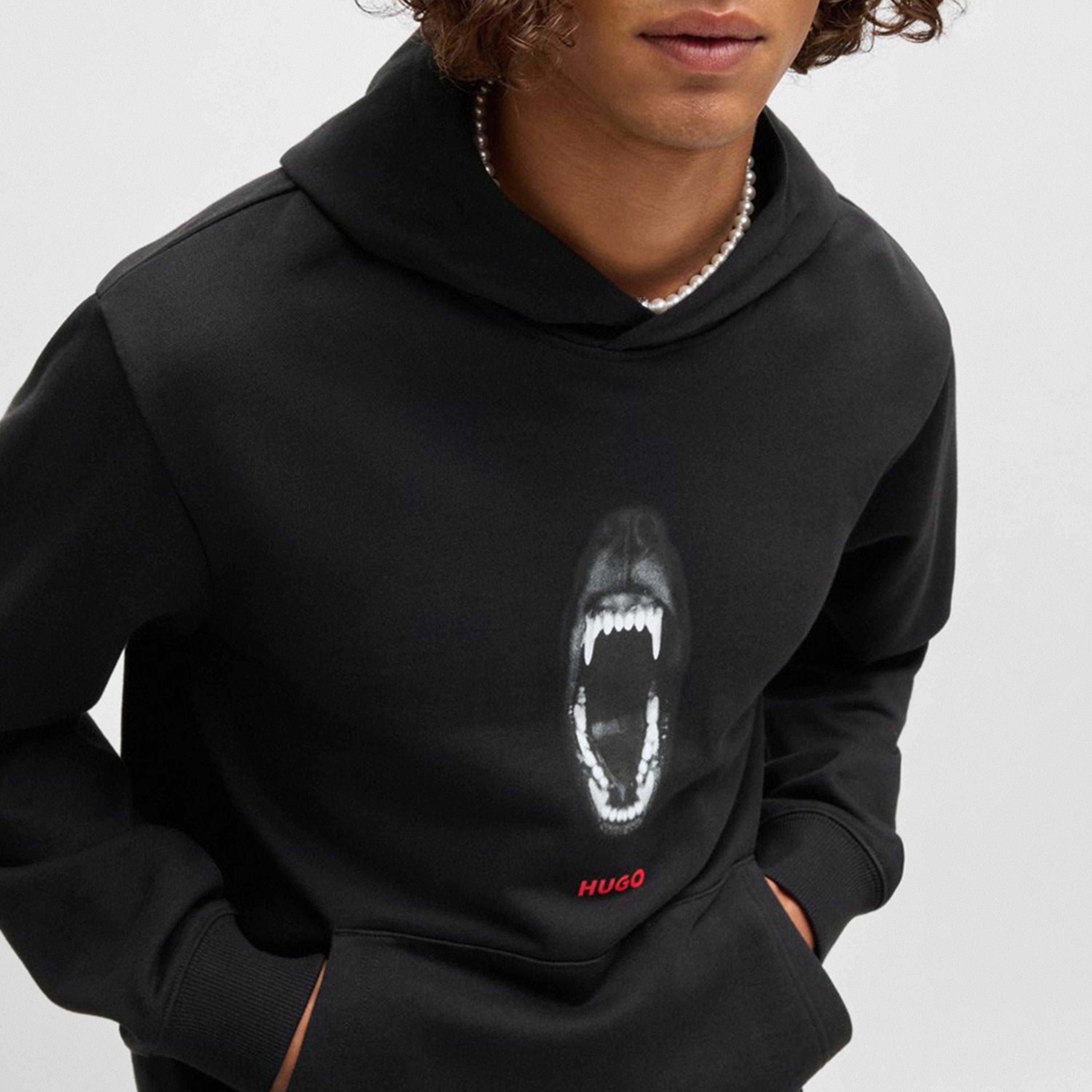 Black 001 - Hugo - Men's Dartchon Hoodie - 4