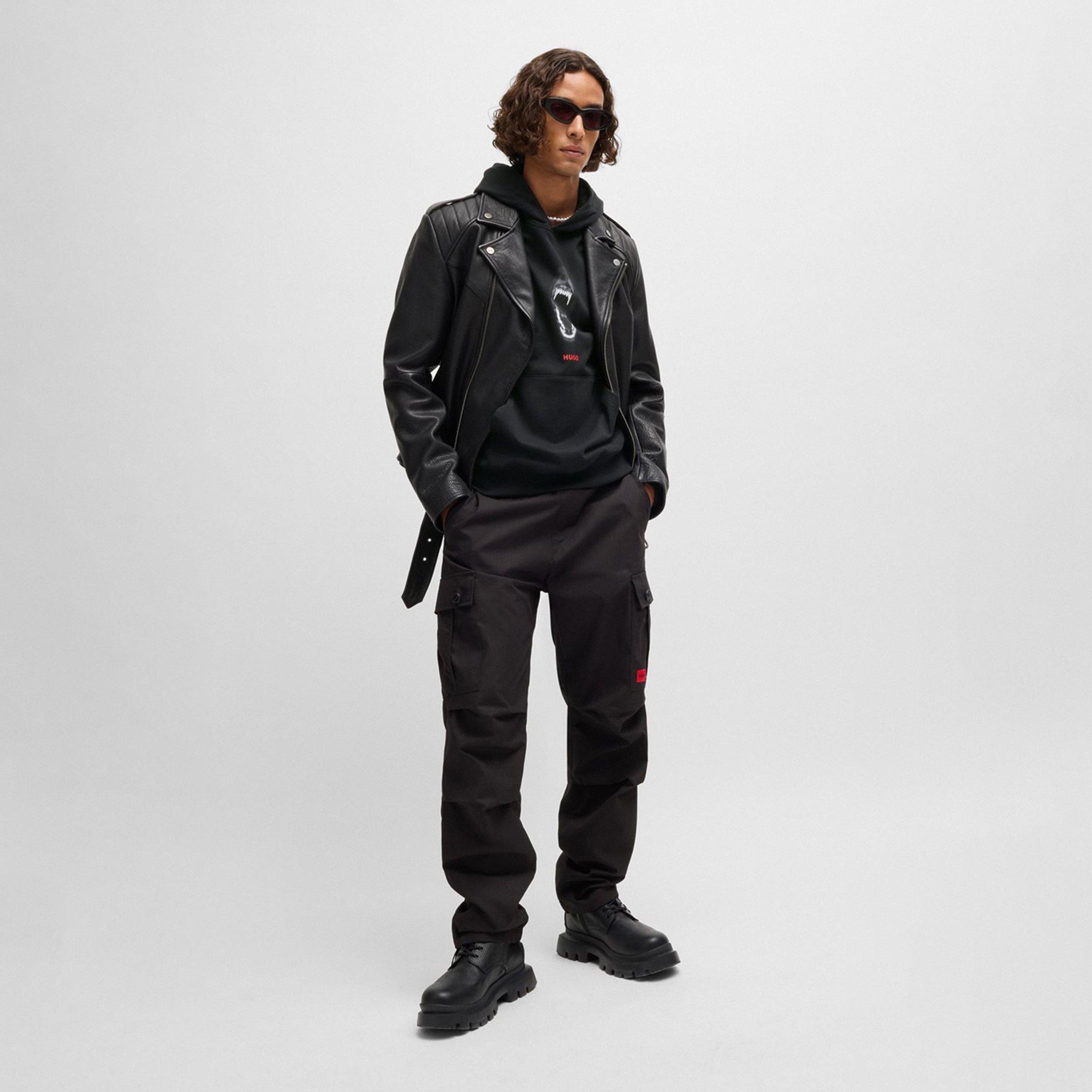 Black 001 - Hugo - Men's Dartchon Hoodie - 5