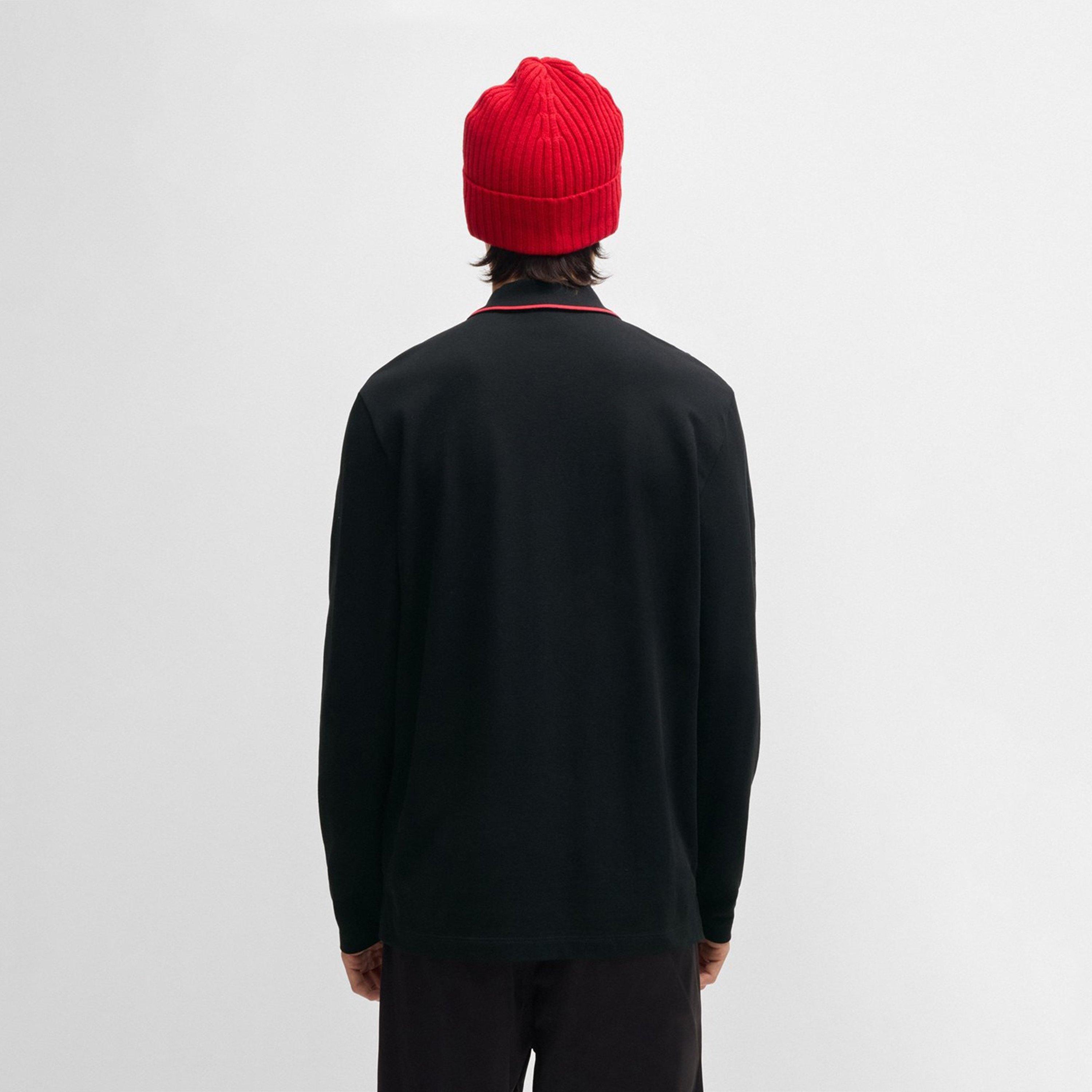 Black 001 - Hugo - Derriko Polo Shirt - 3