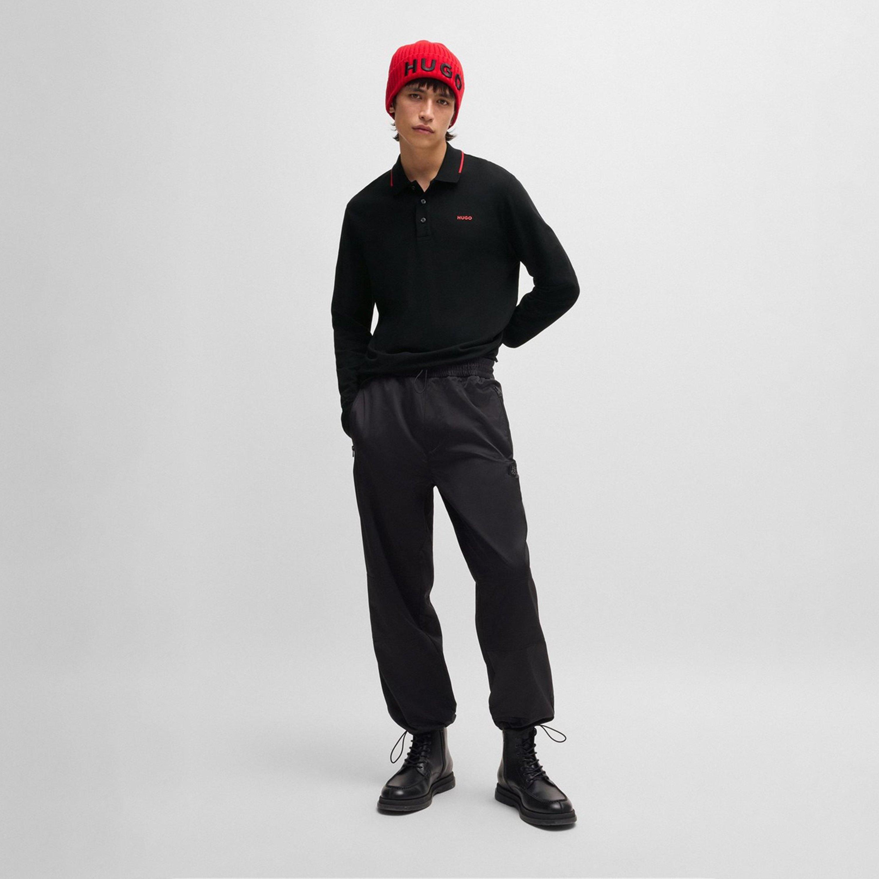 Black 001 - Hugo - Derriko Polo Shirt - 5