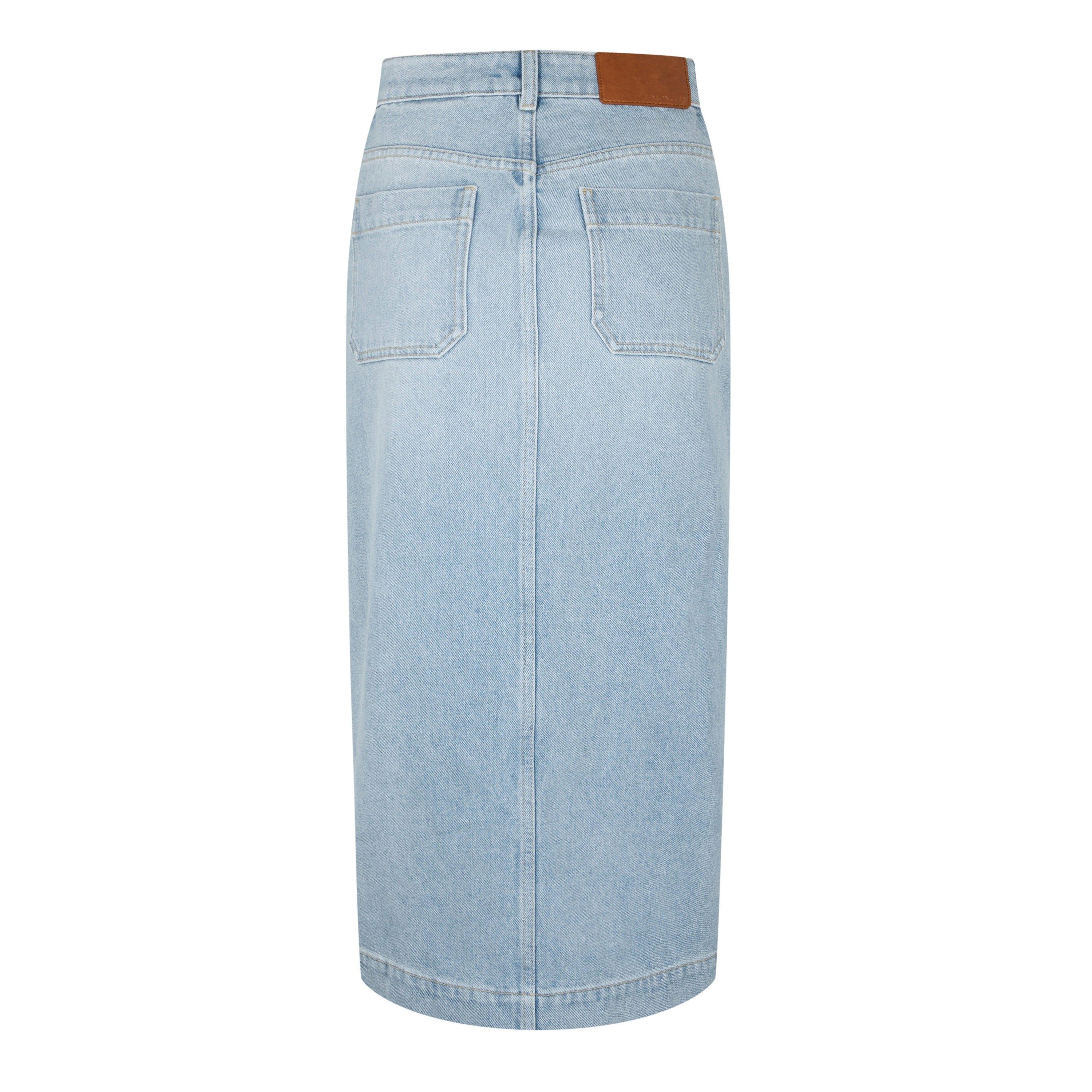 Blue 715 - Moncler - Denim Midi Skirt - 6