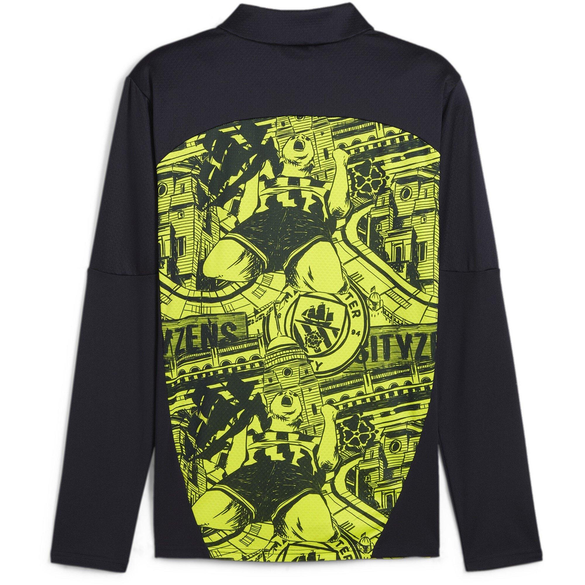 Yellow - Puma - Manchester City Pre Match Quarter Zip Top Adults 2024 2025 - 2