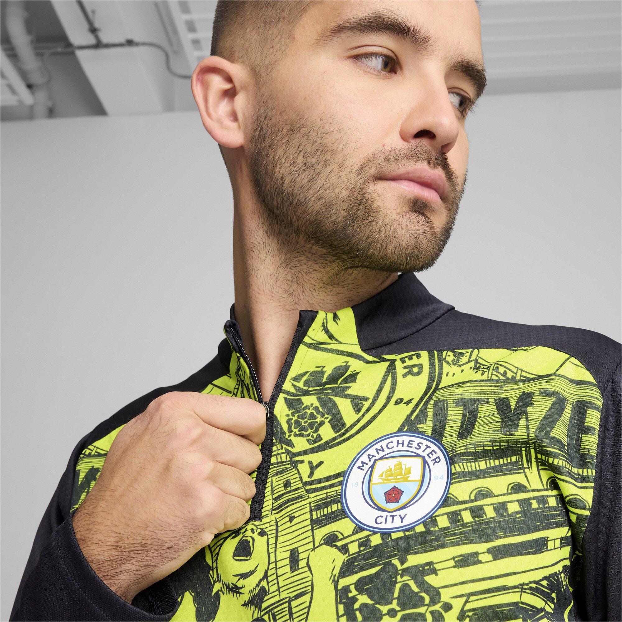 Yellow - Puma - Manchester City Pre Match Quarter Zip Top Adults 2024 2025 - 5