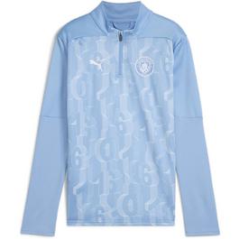 Puma Manchester City Prematch Quarter Zip Top 2024 2025 Juniors