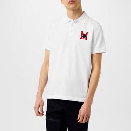 Moncler Embroidered Monogram Polo Shirt