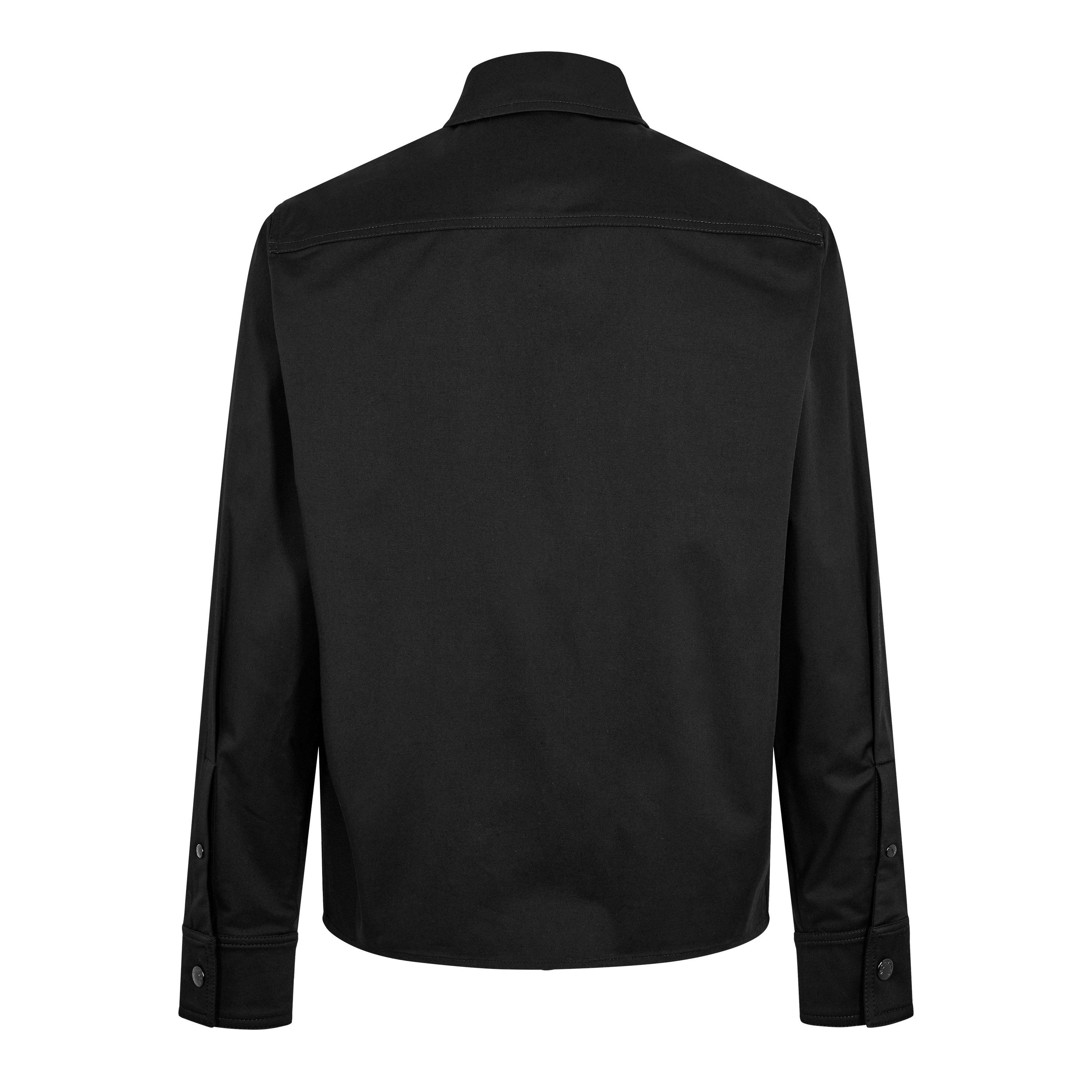 Black 999 - Moncler - Men's Logo Cotton Zip-Up Moncler Overshirt Sn00 - 2