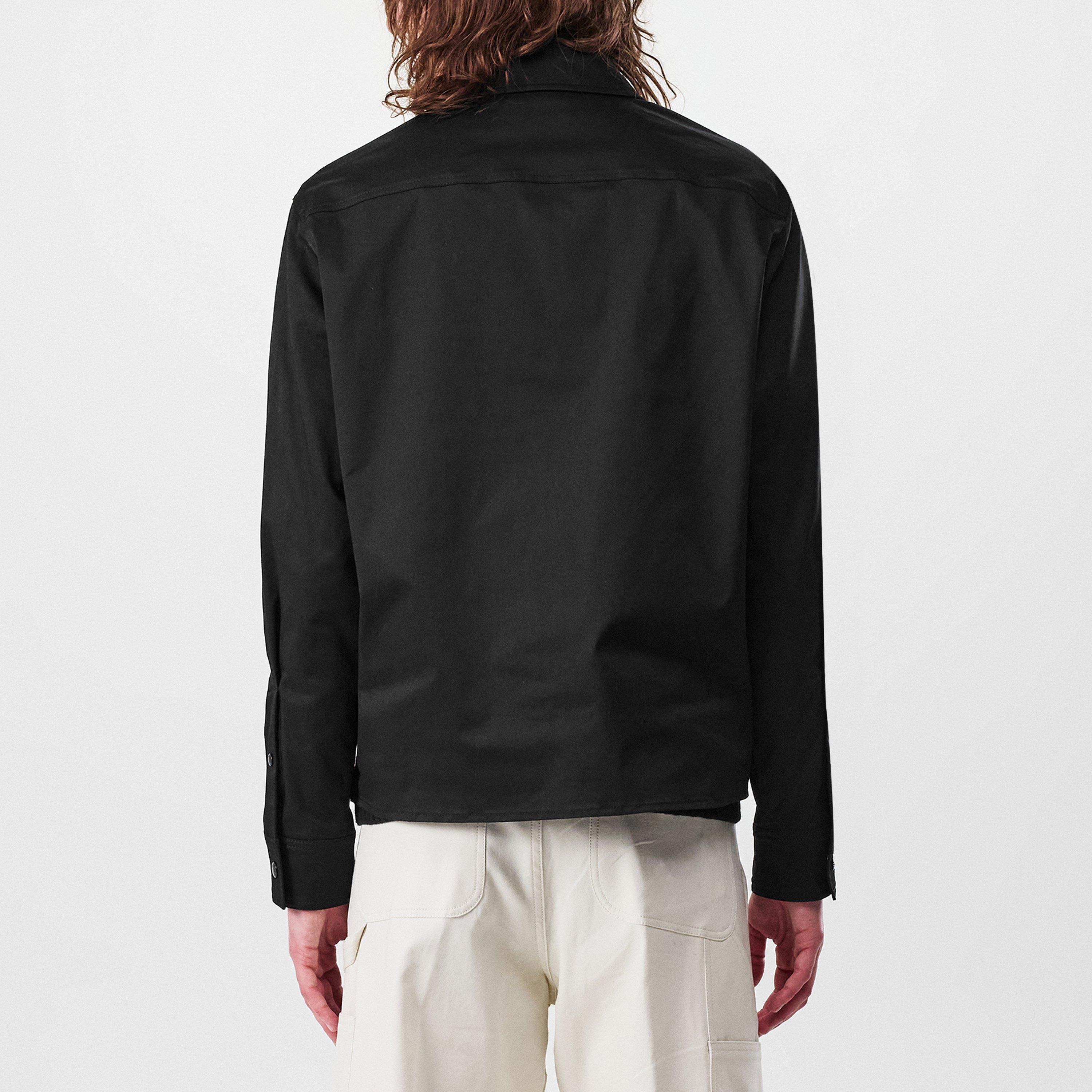 Black 999 - Moncler - Men's Logo Cotton Zip-Up Moncler Overshirt Sn00 - 4