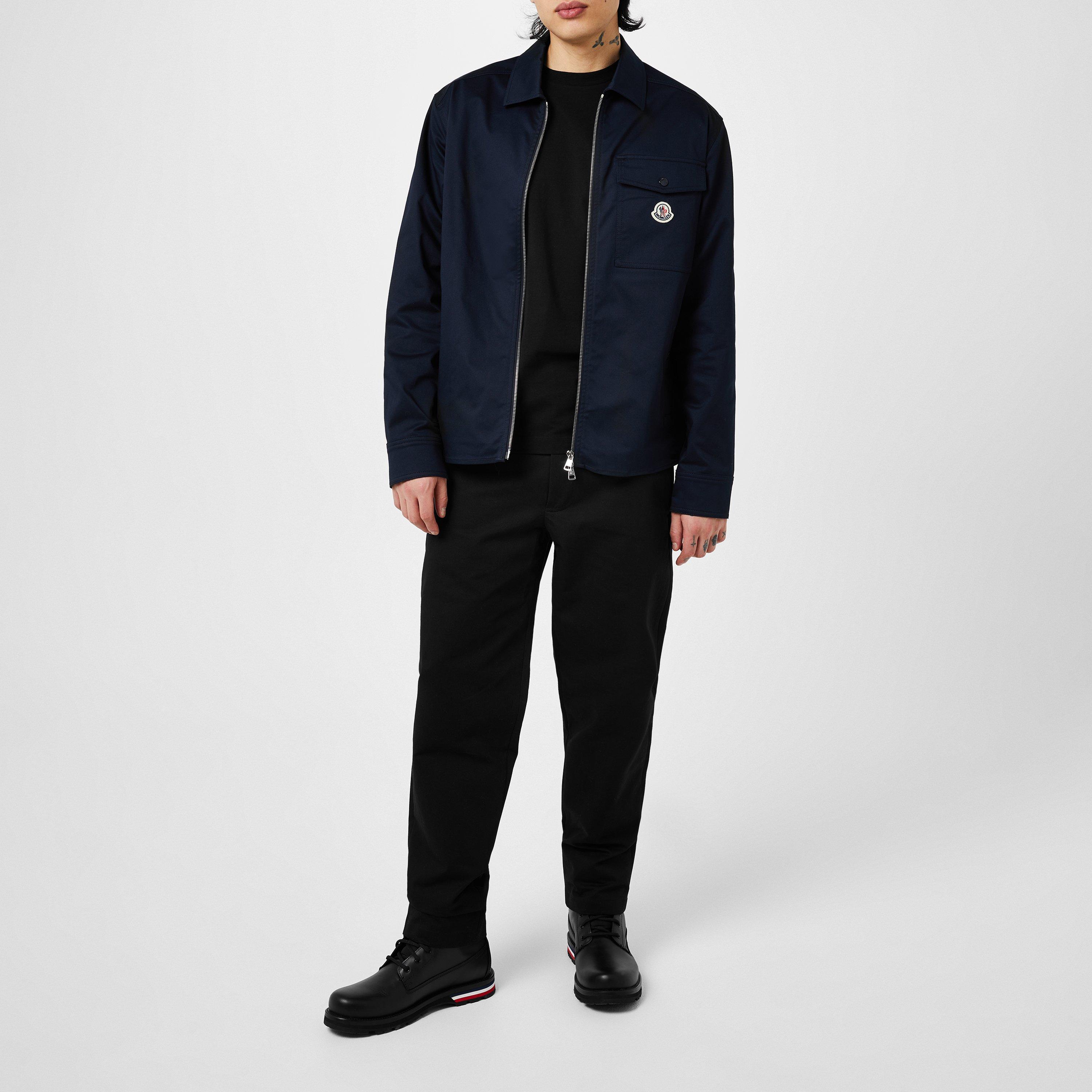 Moncler | Men's Logo Cotton Zip-Up Moncler Overshirt Sn00