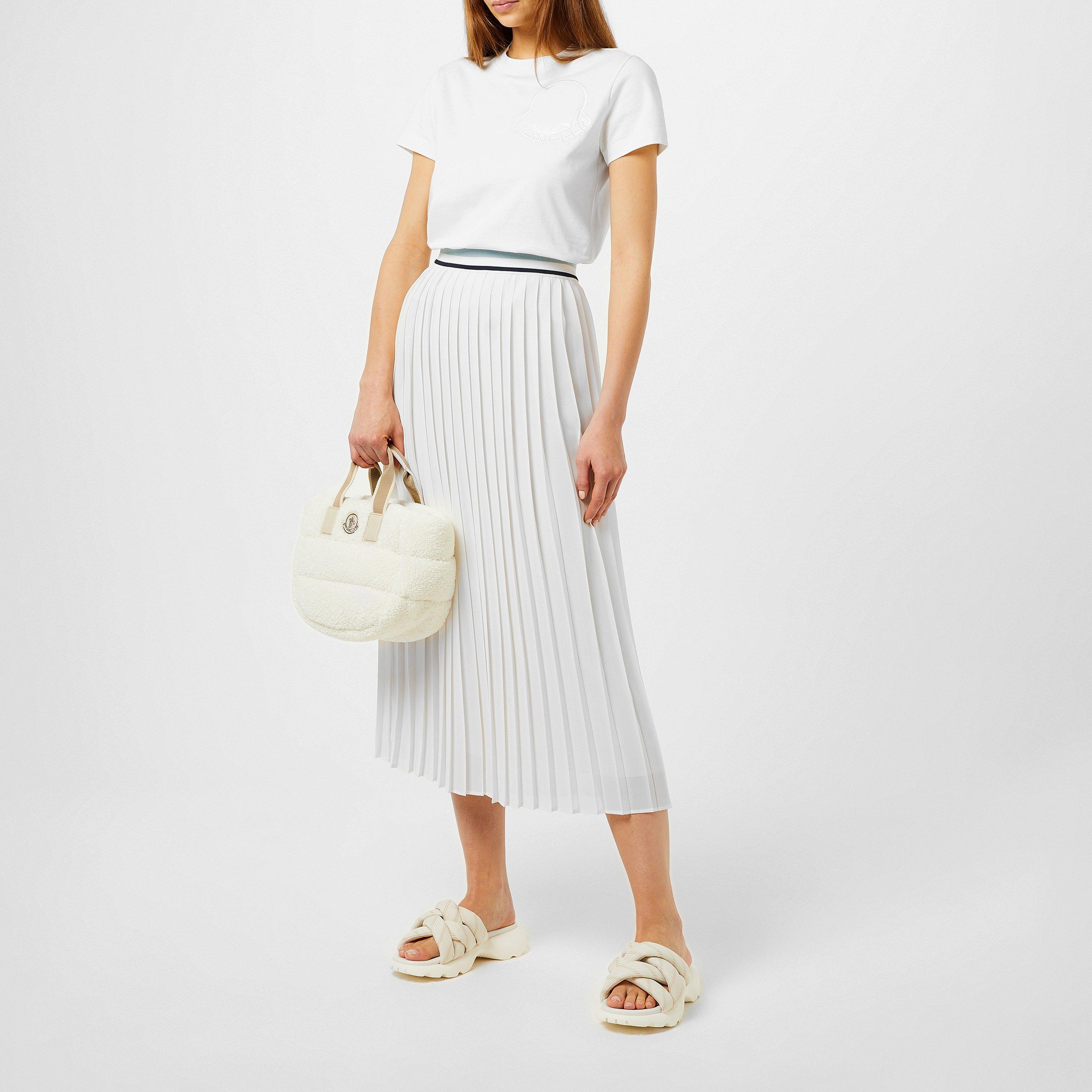 White 034 - Moncler - Pleated Midi Skirt - 6