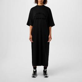 Fear Of God Essentials Logo-Applique Jersey Maxi Dress
