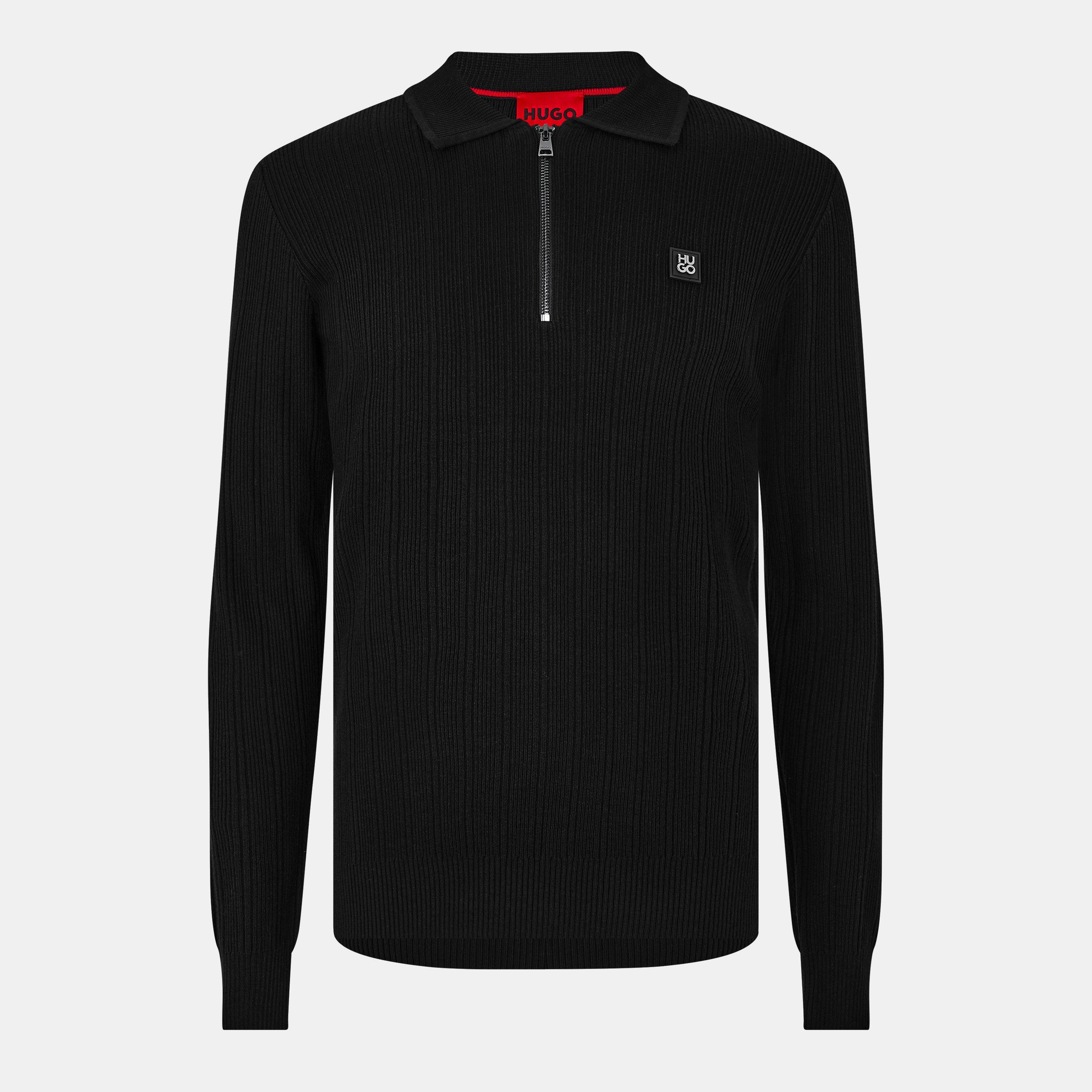 Hugo Sastoro 1/4 Zip Top - Black 001 - XL
