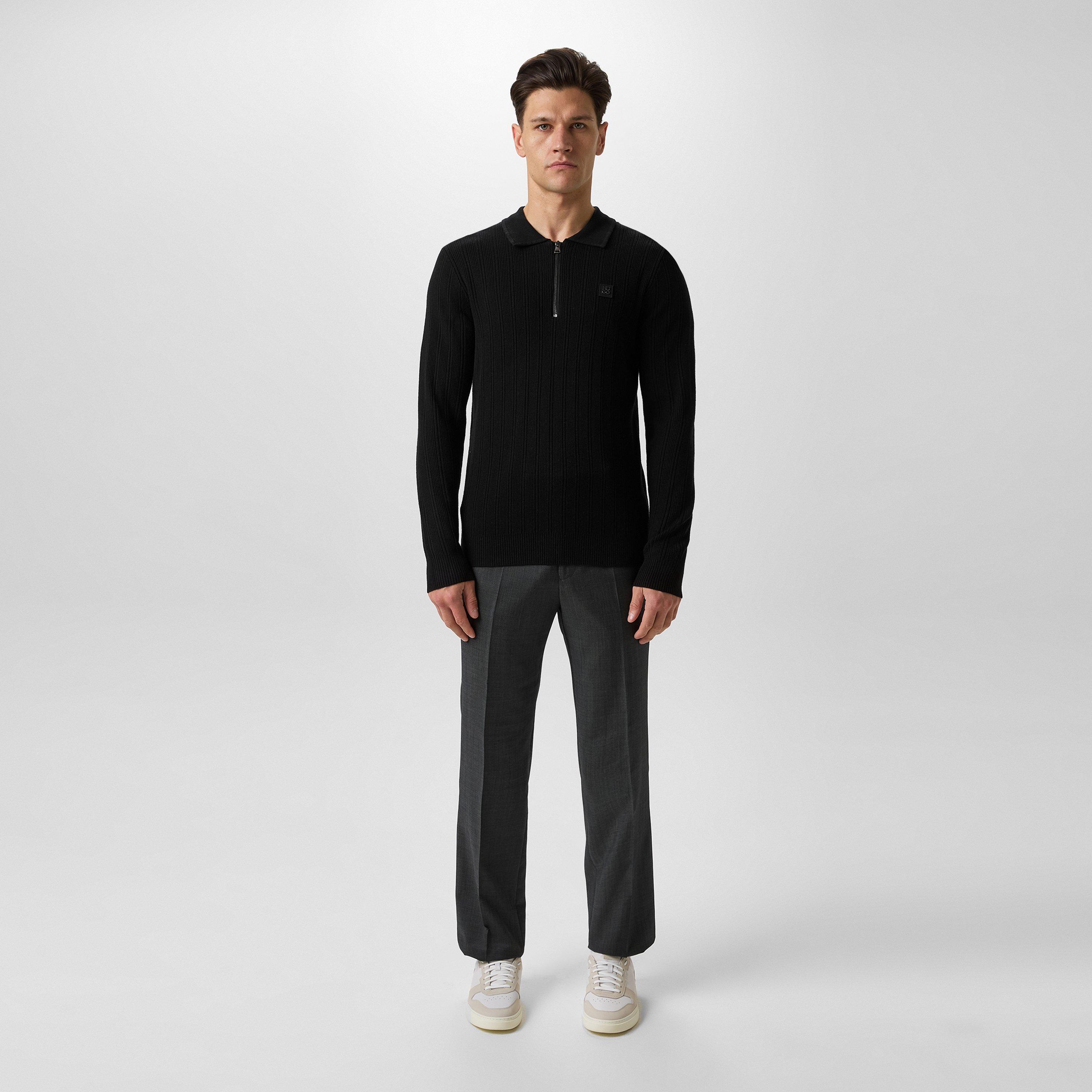 Black 001 - Hugo - Sastoro quarter Zip Top - 5