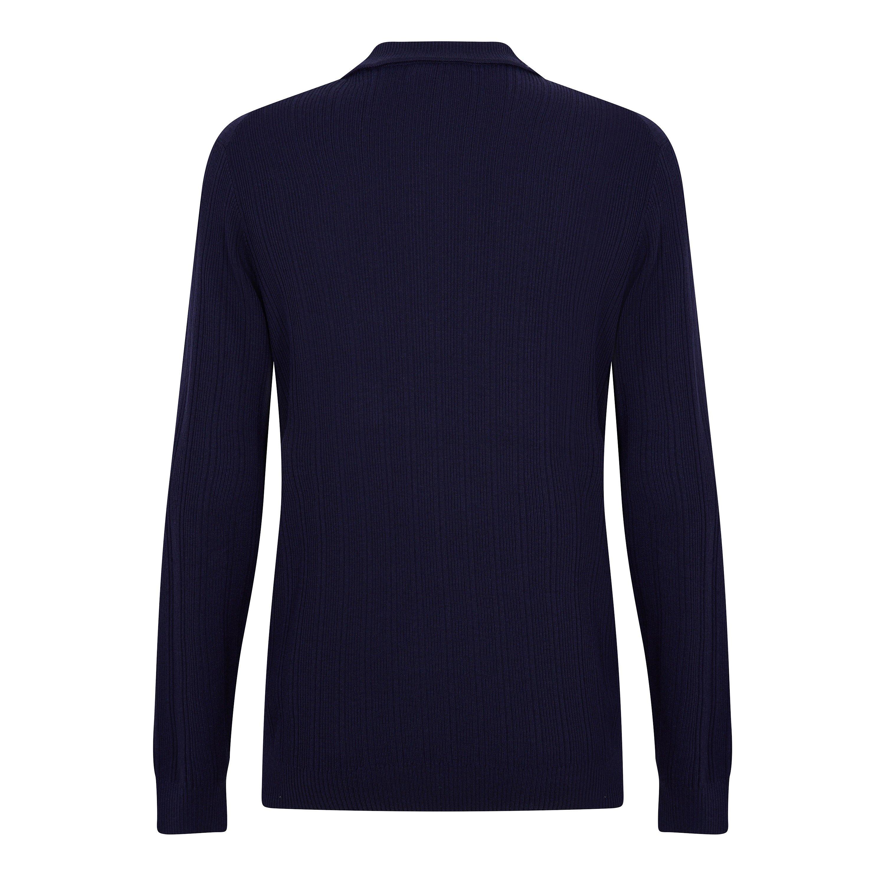 Navy - Hugo - Sastoro 1/4 Zip Top - 2
