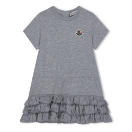 Moncler Frilly T Shirt Dress Baby Girls